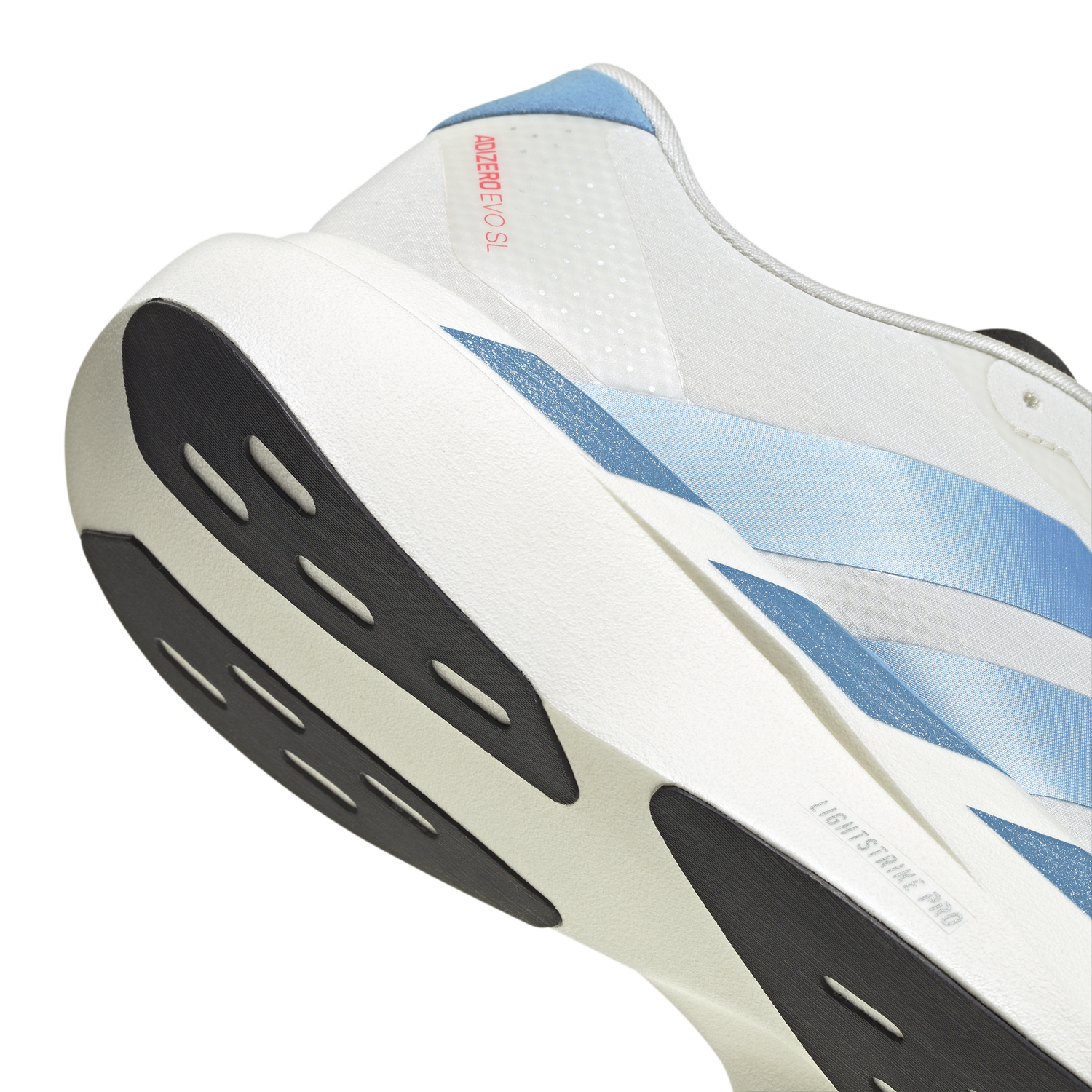 adidas Adizero Evo SL Woven - Men's - Off White/Light Blue/Bright Red