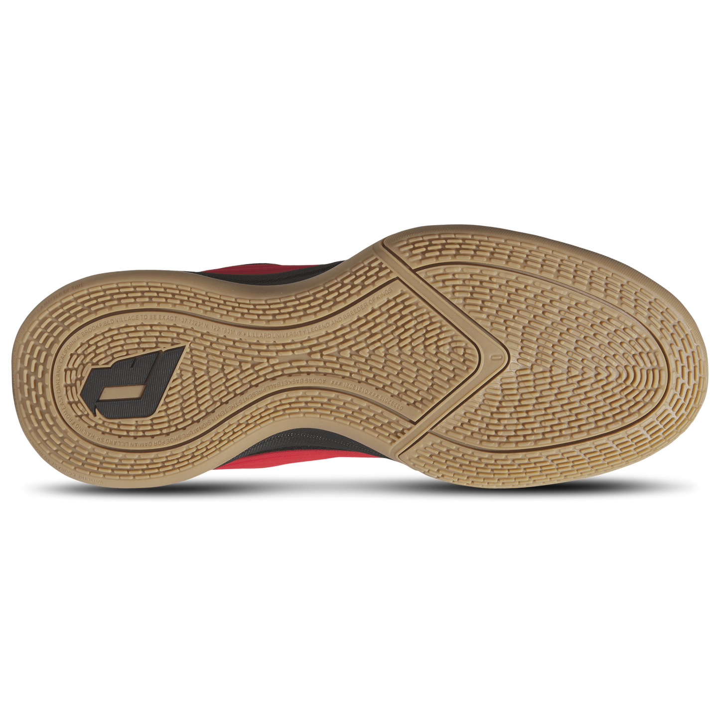 adidas Dame X Basketball - Men's - Core Black/Pure Ruby/Gum