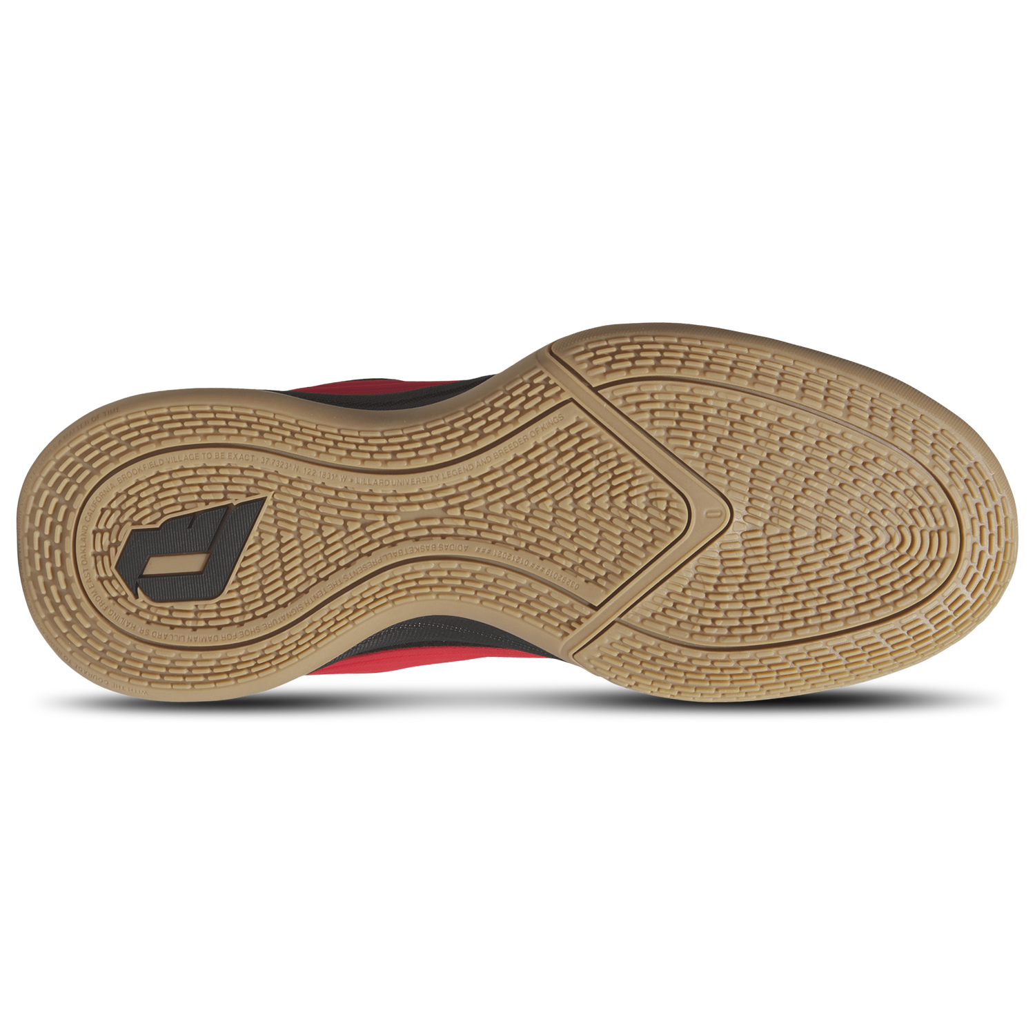 adidas Dame X Basketball - Men's - Core Black/Pure Ruby/Gum