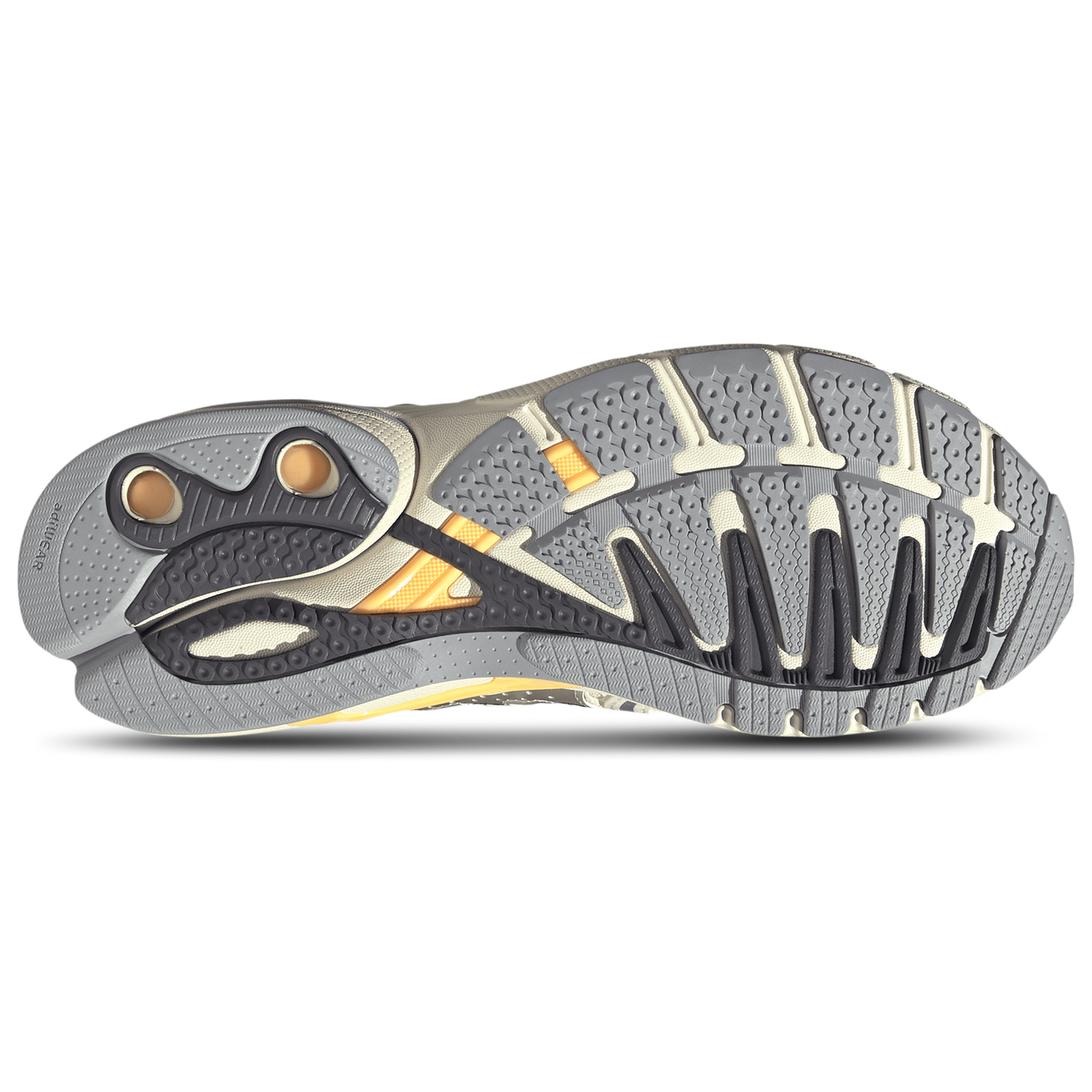 adidas Adistar Control 5 - Men's - Cloud White/Halo Silver/Acid Orange