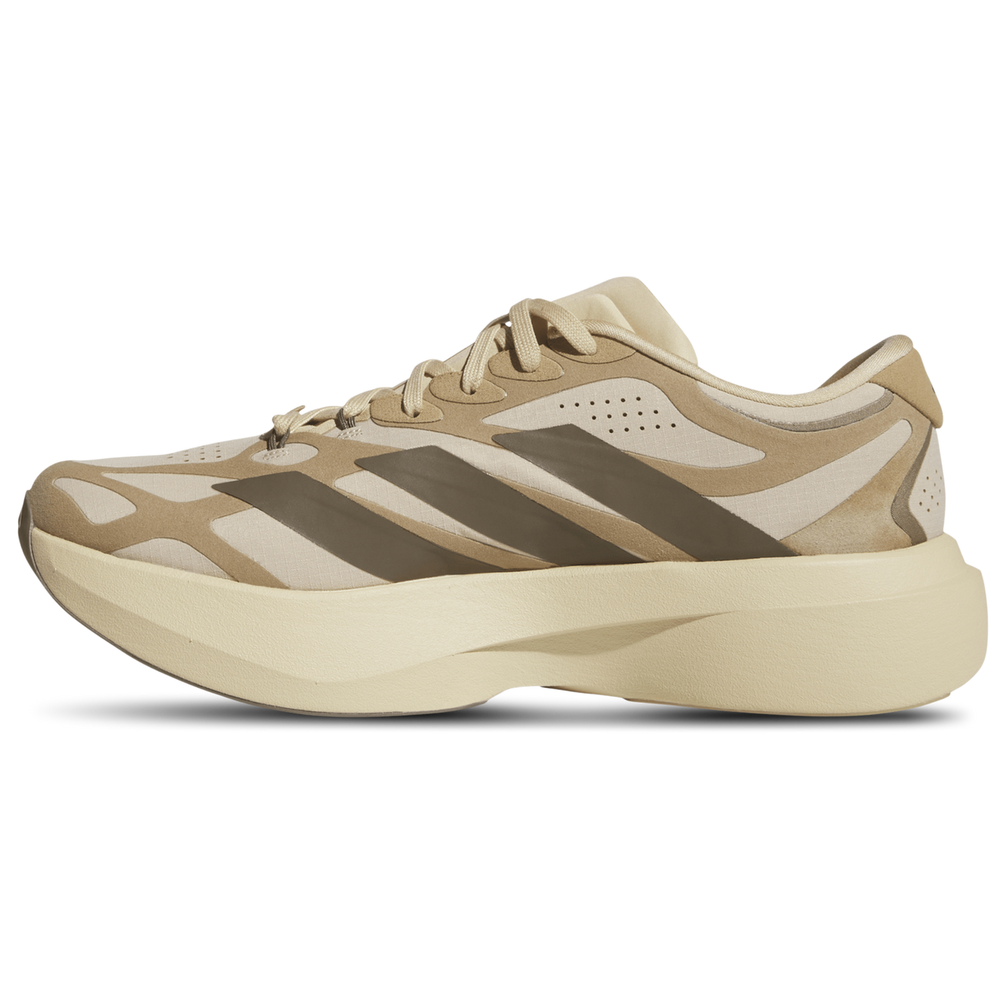 adidas adizero Evo SL Exo Suede - Men's - Magic Beige/Cargo Brown/Cardboard