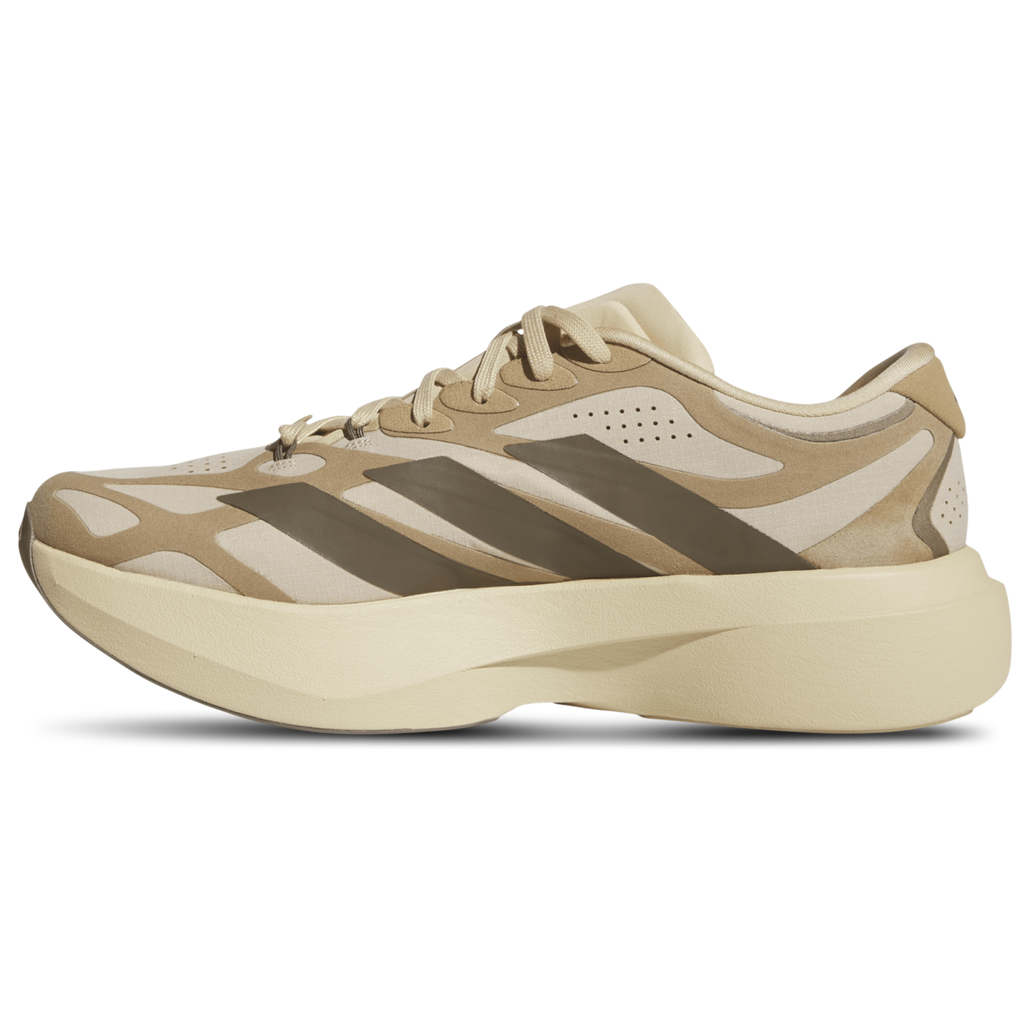 adidas adizero Evo SL Exo Suede - Men's - Magic Beige/Cargo Brown/Cardboard