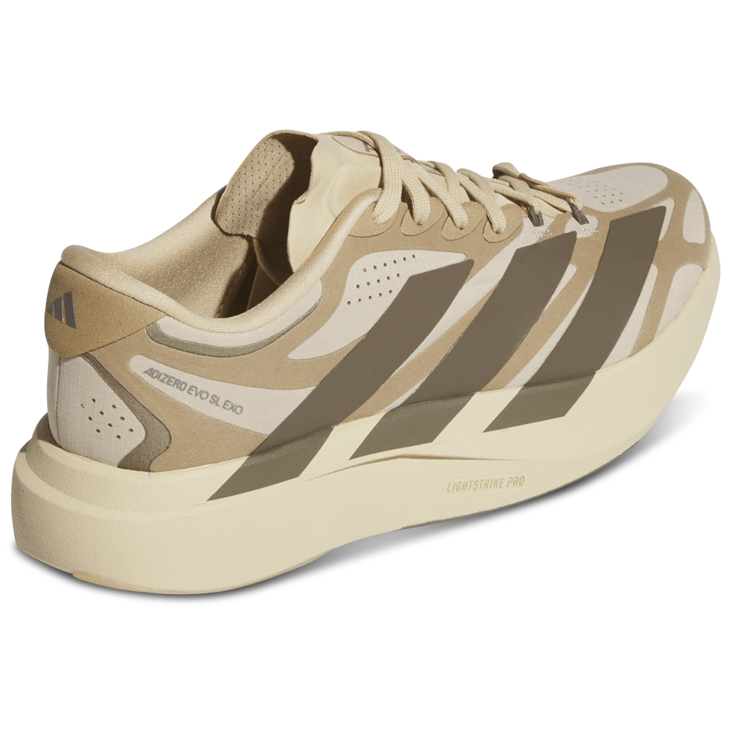 adidas adizero Evo SL Exo Suede - Men's - Magic Beige/Cargo Brown/Cardboard