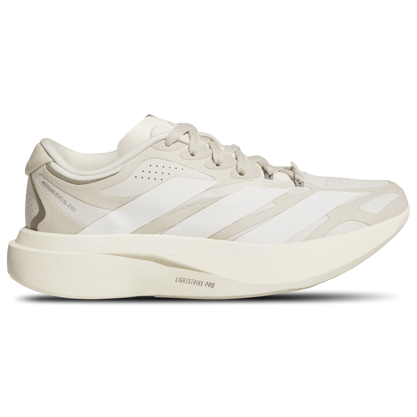 adidas adizero Evo SL Exo Suede - Women's - Wonder White/Cloud White/Crystal Linen