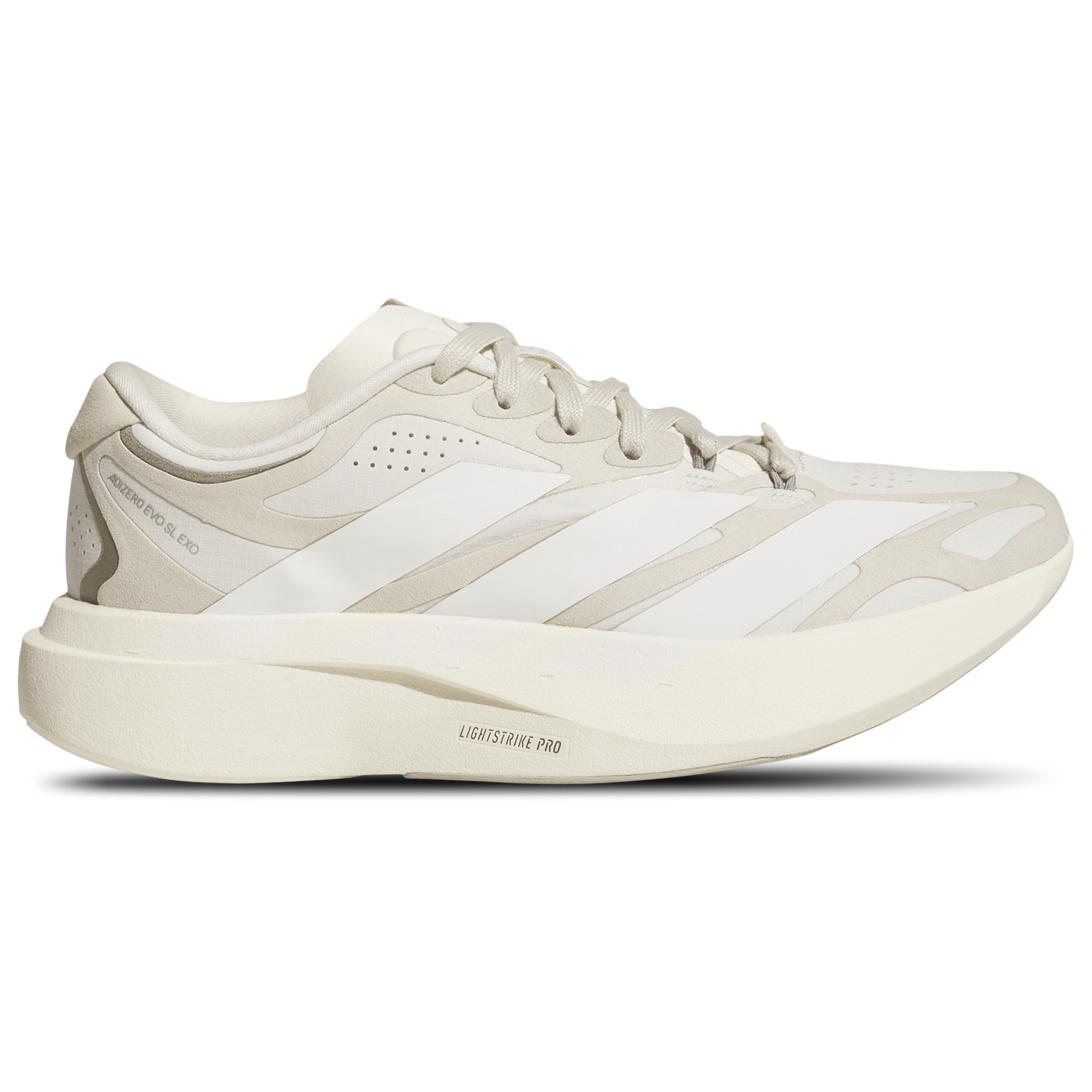 adidas adizero Evo SL Exo Suede - Women's - Wonder White/Cloud White/Crystal Linen