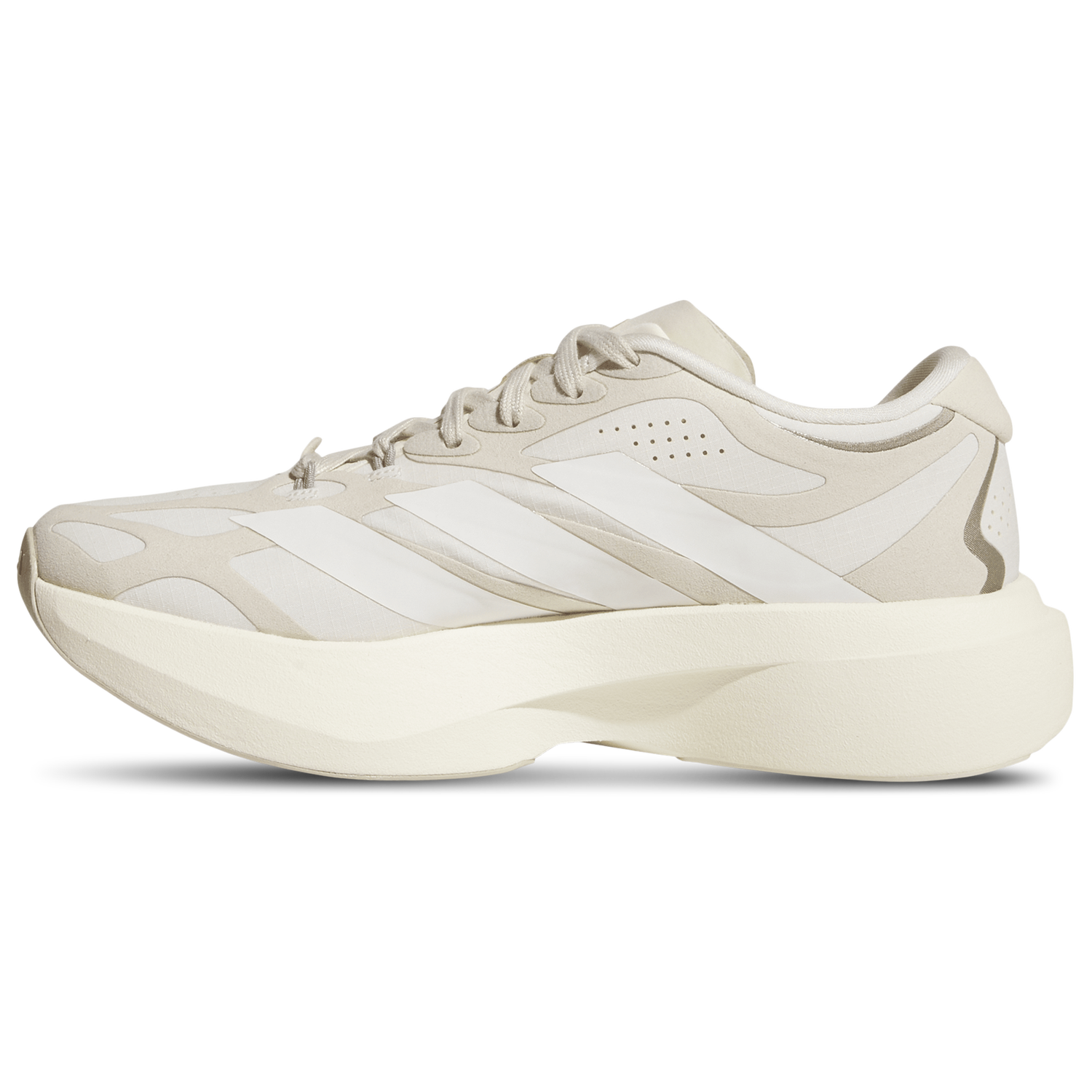 adidas adizero Evo SL Exo Suede - Women's - Wonder White/Cloud White/Crystal Linen