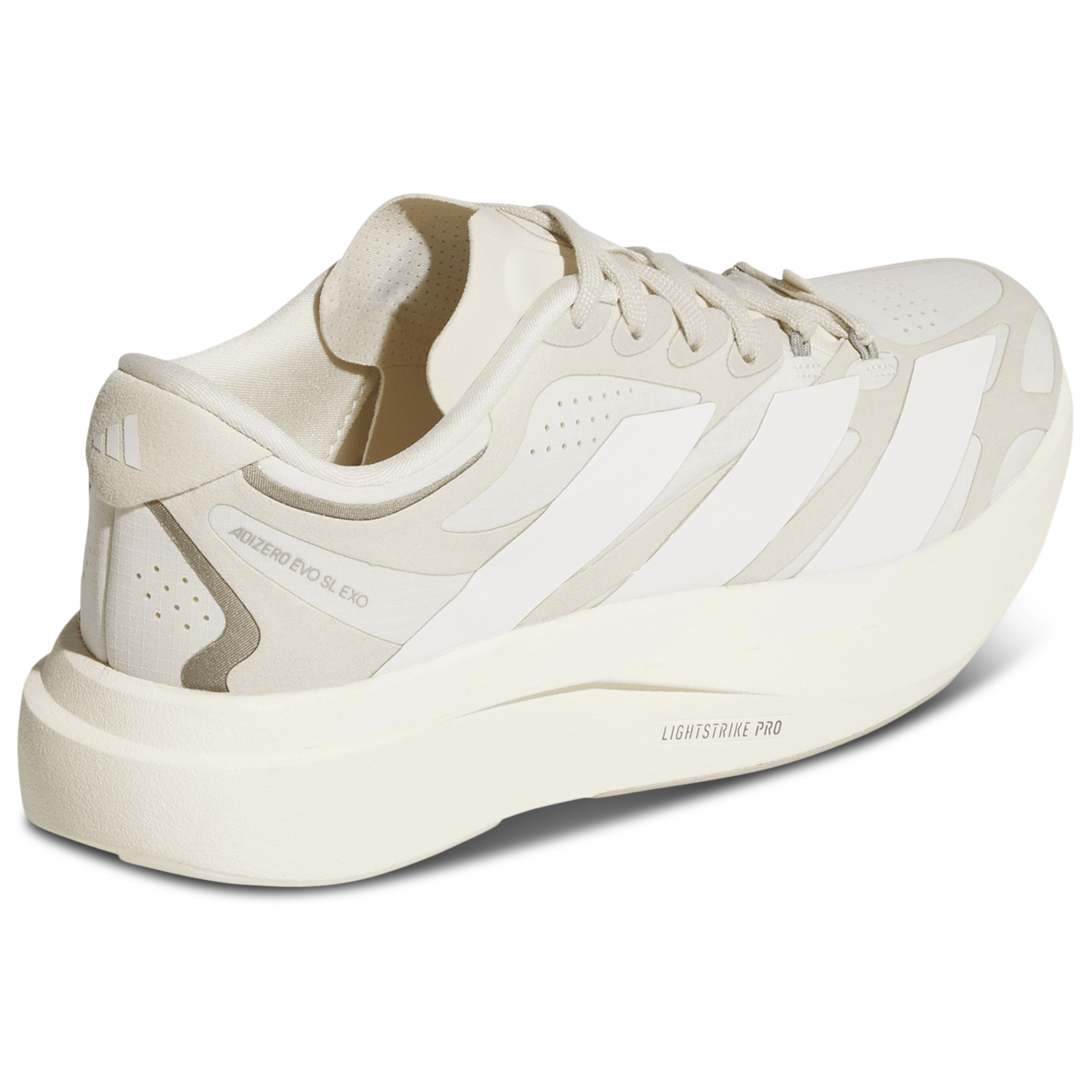 adidas adizero Evo SL Exo Suede - Women's - Wonder White/Cloud White/Crystal Linen