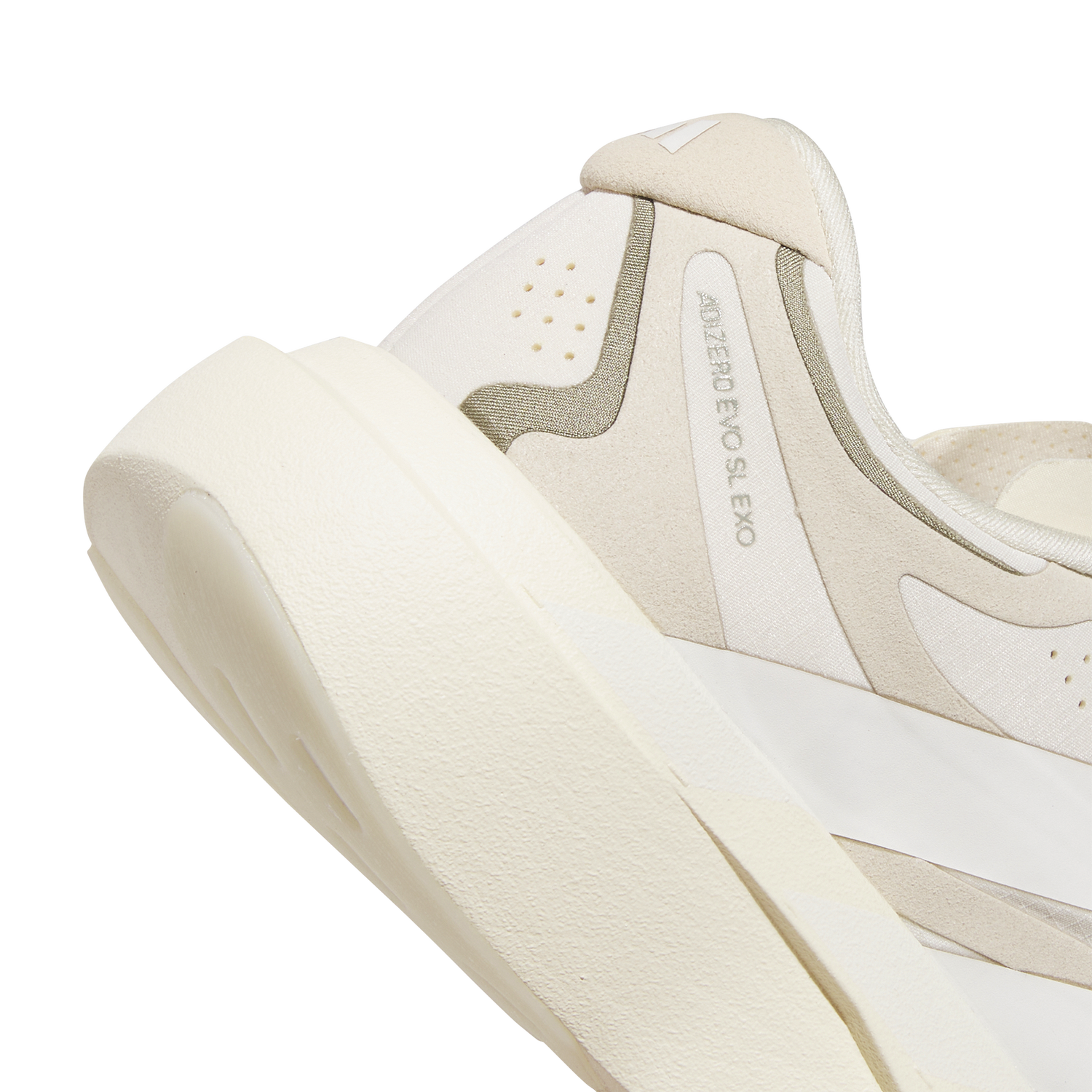 adidas adizero Evo SL Exo Suede - Women's - Wonder White/Cloud White/Crystal Linen