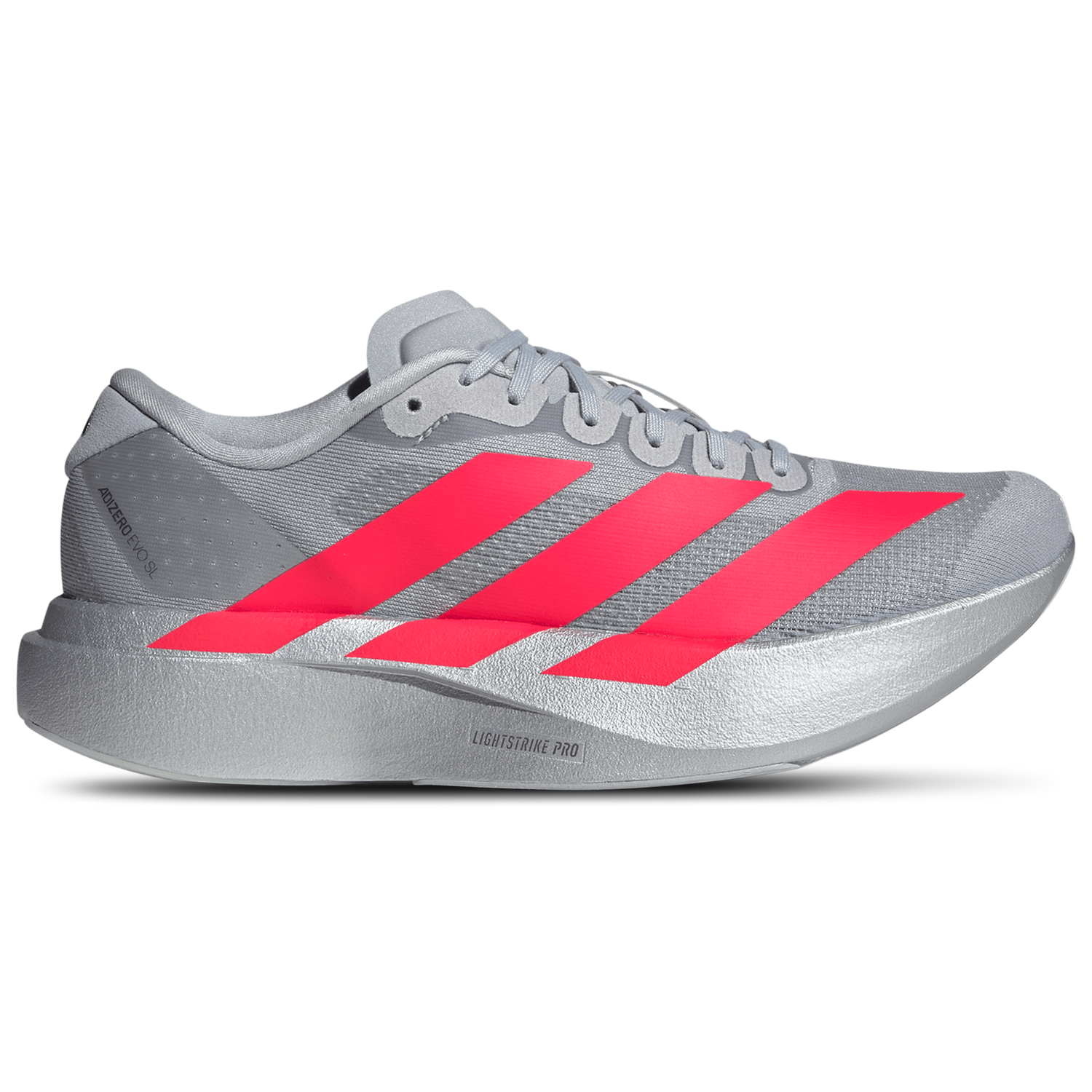 adidas Adizero Evo SL - Women's - Silver Met/Lucid Red/Iron Met