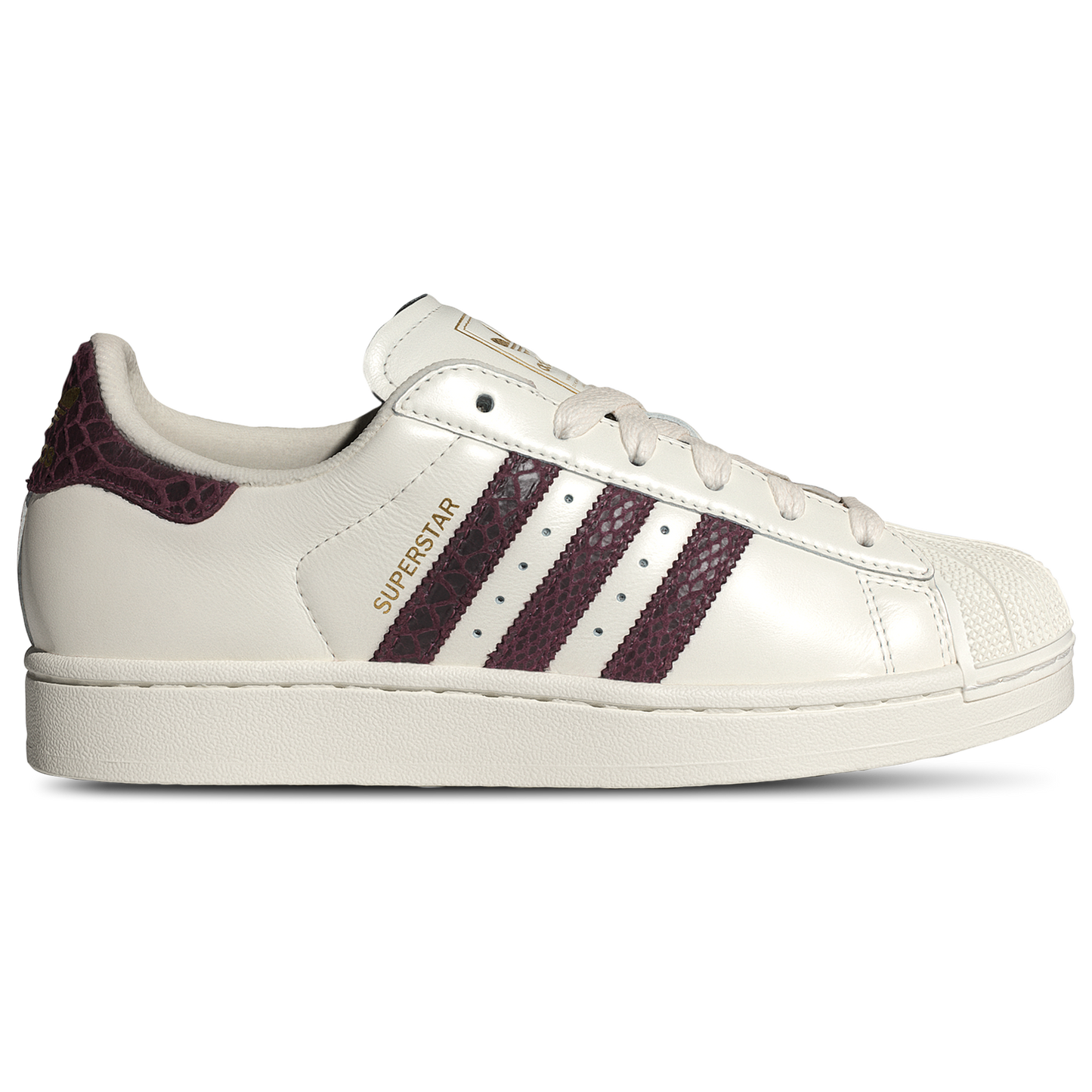 adidas Originals Superstar II - Women's - Off White/Maroon/Gold Met