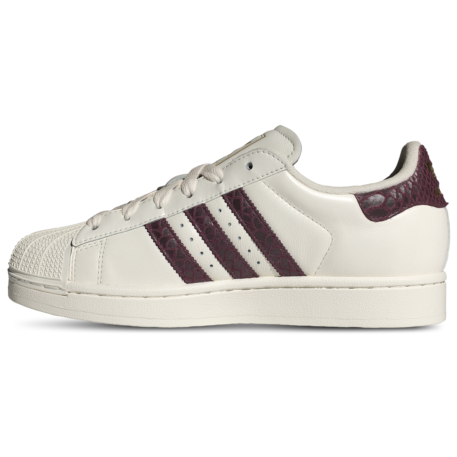 adidas Originals Superstar II - Women's - Off White/Maroon/Gold Met