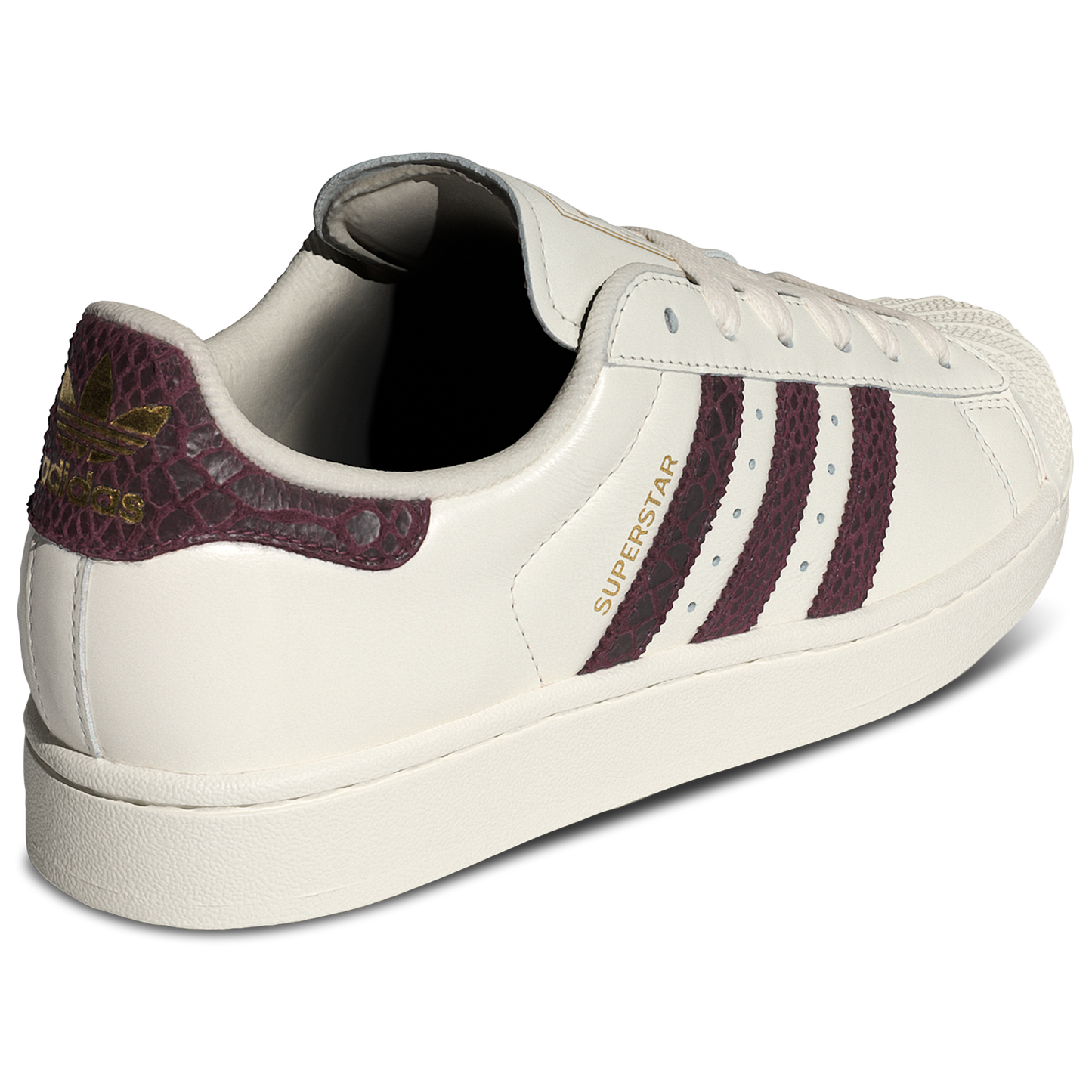 adidas Originals Superstar II - Women's - Off White/Maroon/Gold Met