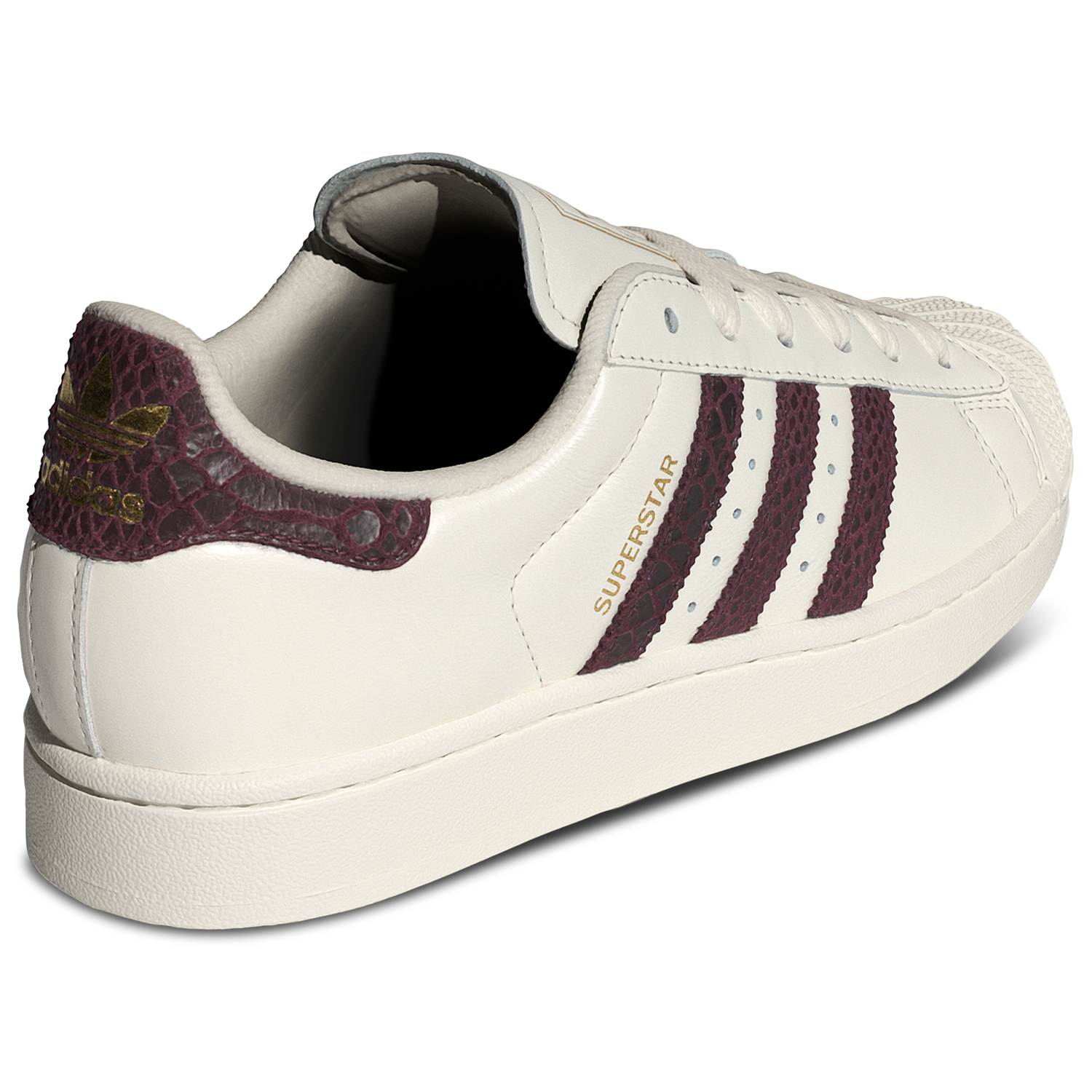 adidas Originals Superstar II - Women's - Off White/Maroon/Gold Met