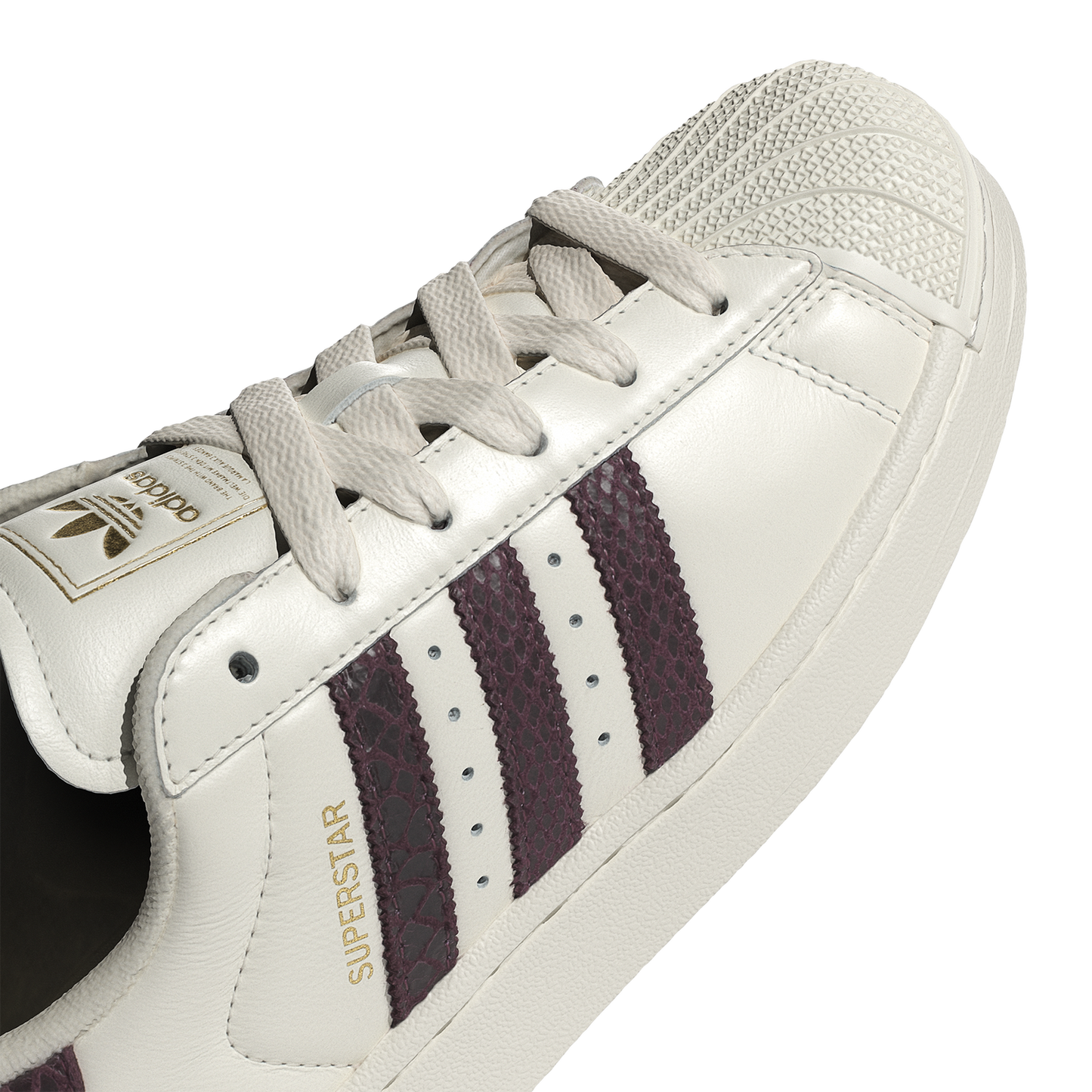 adidas Originals Superstar II - Women's - Off White/Maroon/Gold Met