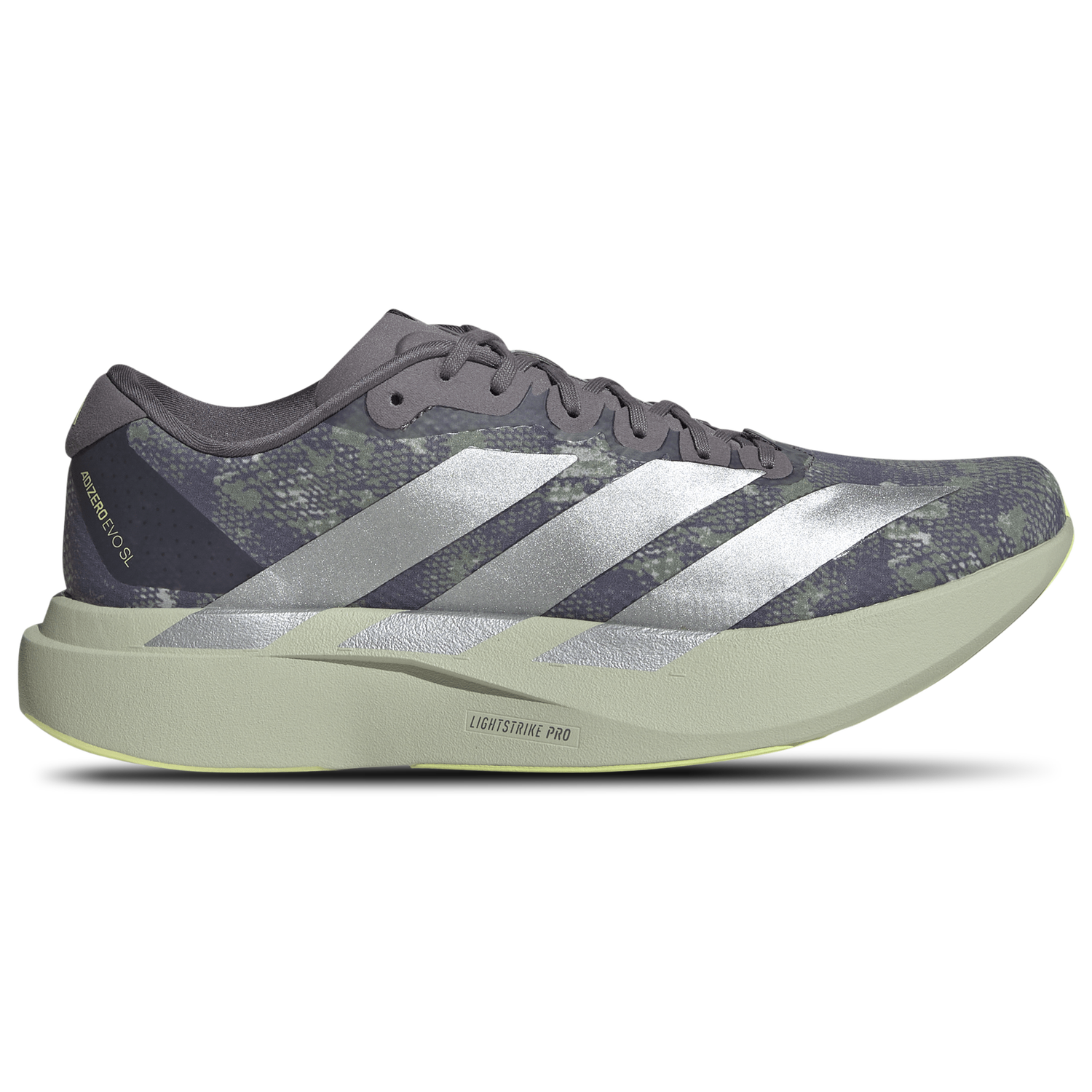 adidas Adizero Evo SL Woven - Men's - Halo Green/Matte Silver/Semi Frozen Lemon