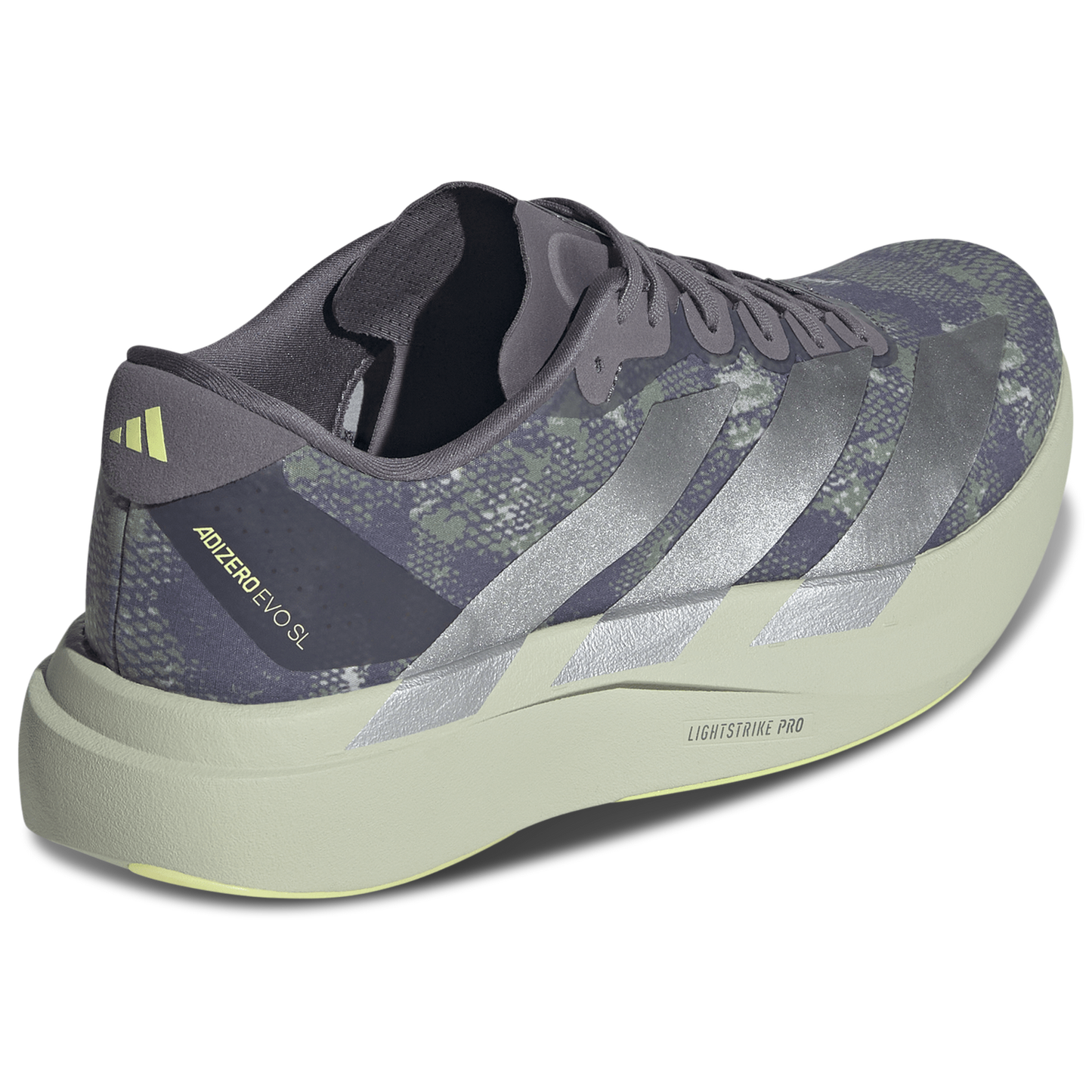 adidas Adizero Evo SL Woven - Men's - Halo Green/Matte Silver/Semi Frozen Lemon