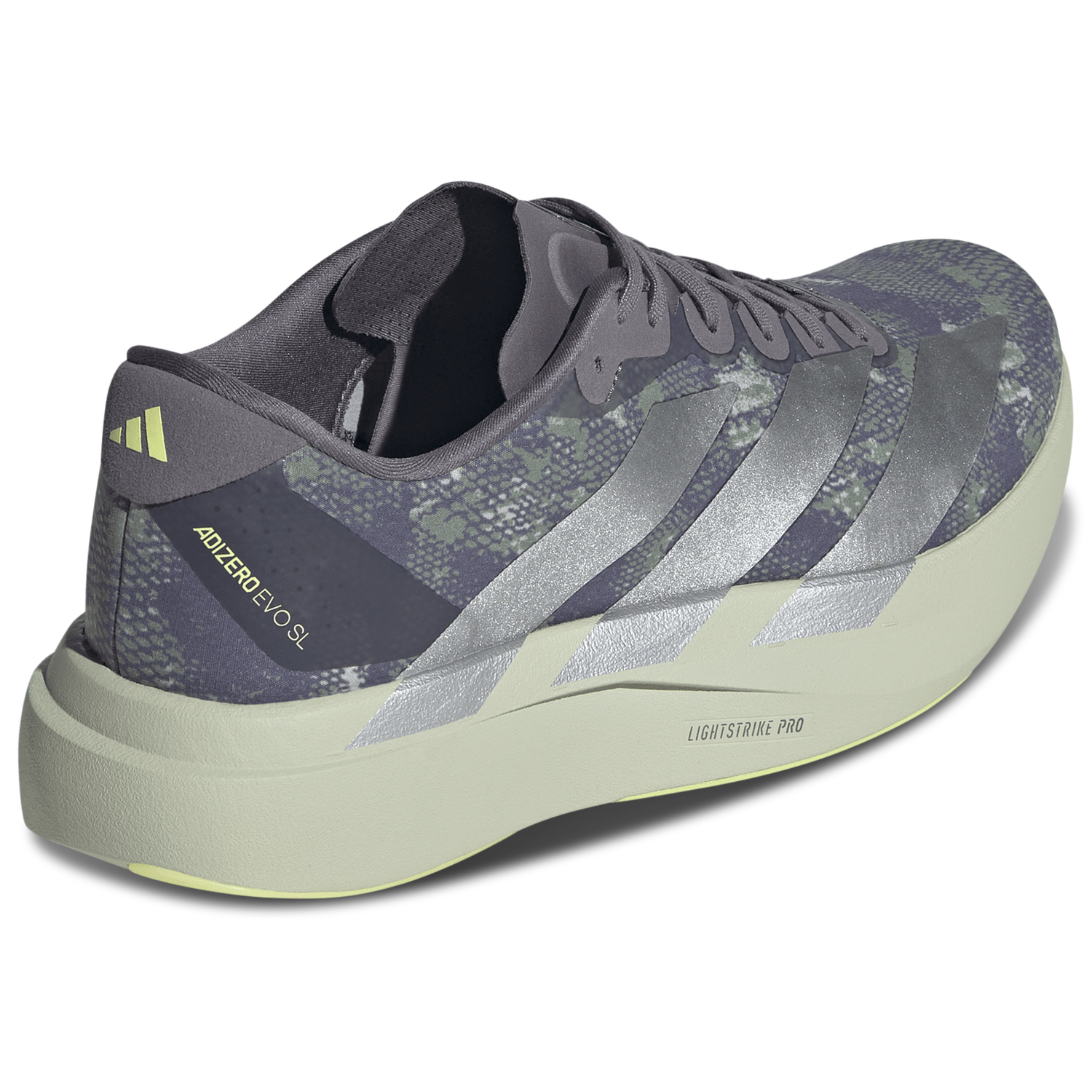 adidas Adizero Evo SL Woven - Men's - Halo Green/Matte Silver/Semi Frozen Lemon