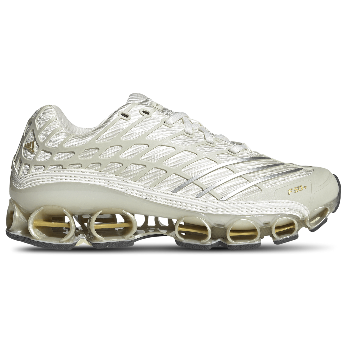 adidas Megaride F50 - Men's - Cloud White/Ice Gold Metallic/Gold Metallic
