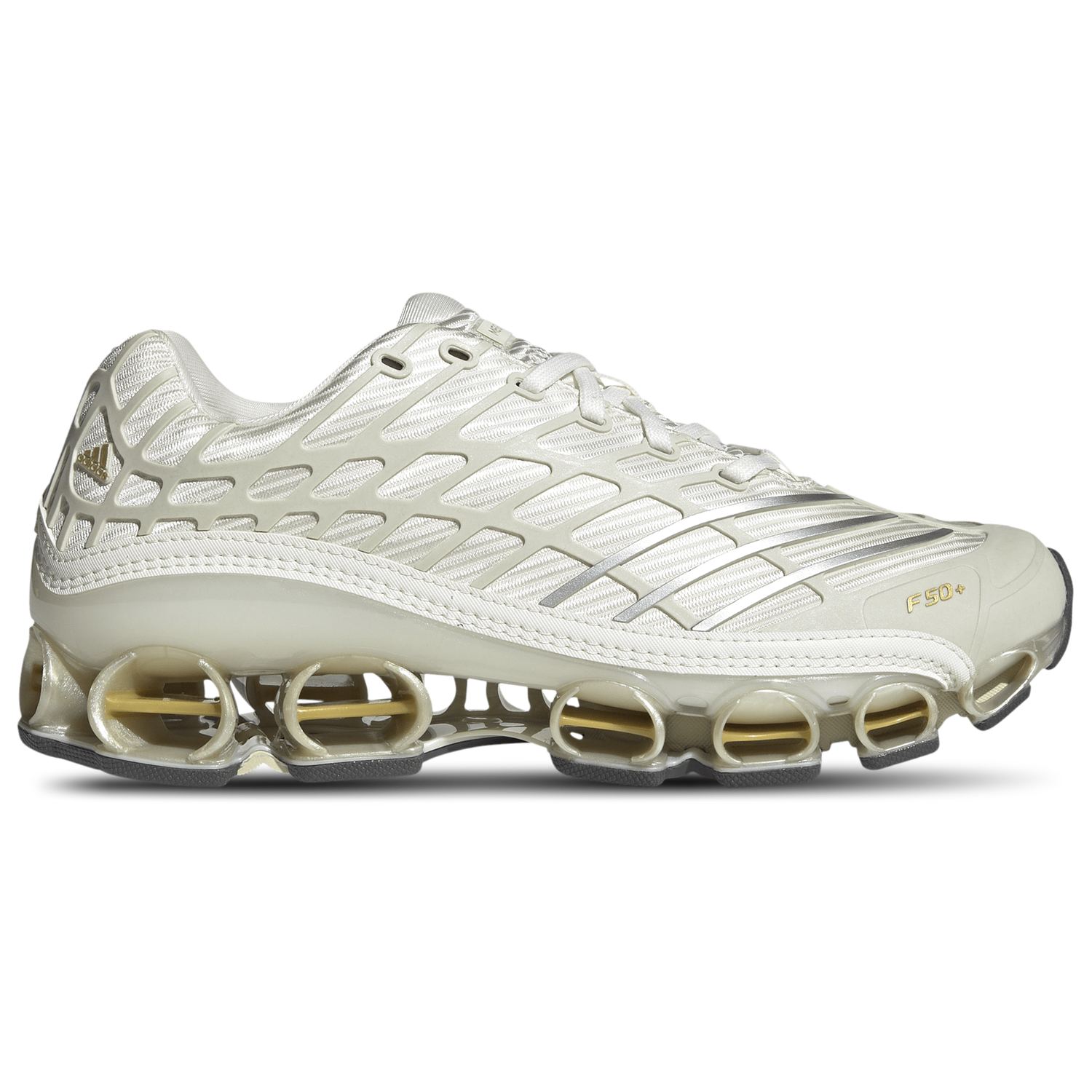 adidas Megaride F50 - Men's - Cloud White/Ice Gold Metallic/Gold Metallic