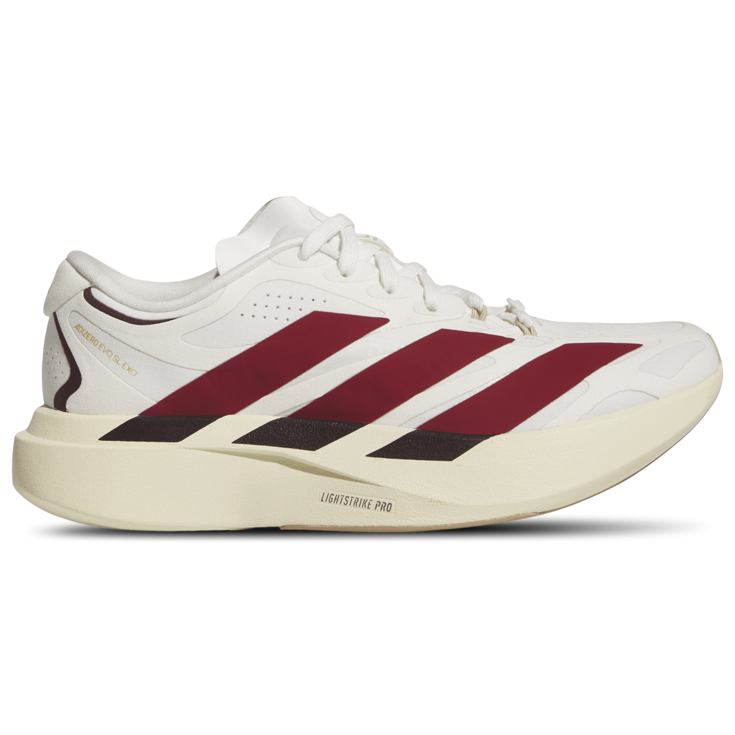 adidas adizero Evo SL Exo Suede - Women's - Core White/Team Victory Red/Cream White