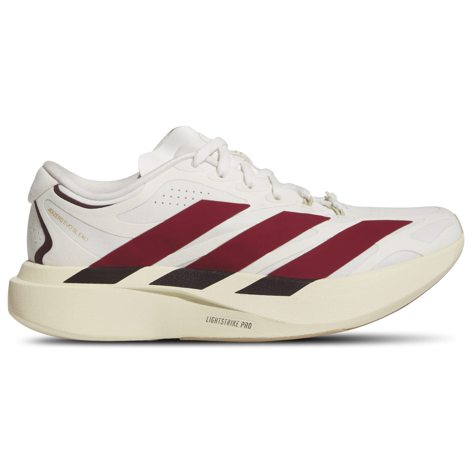 adidas adizero Evo SL Exo Suede - Women's - Core White/Team Victory Red/Cream White
