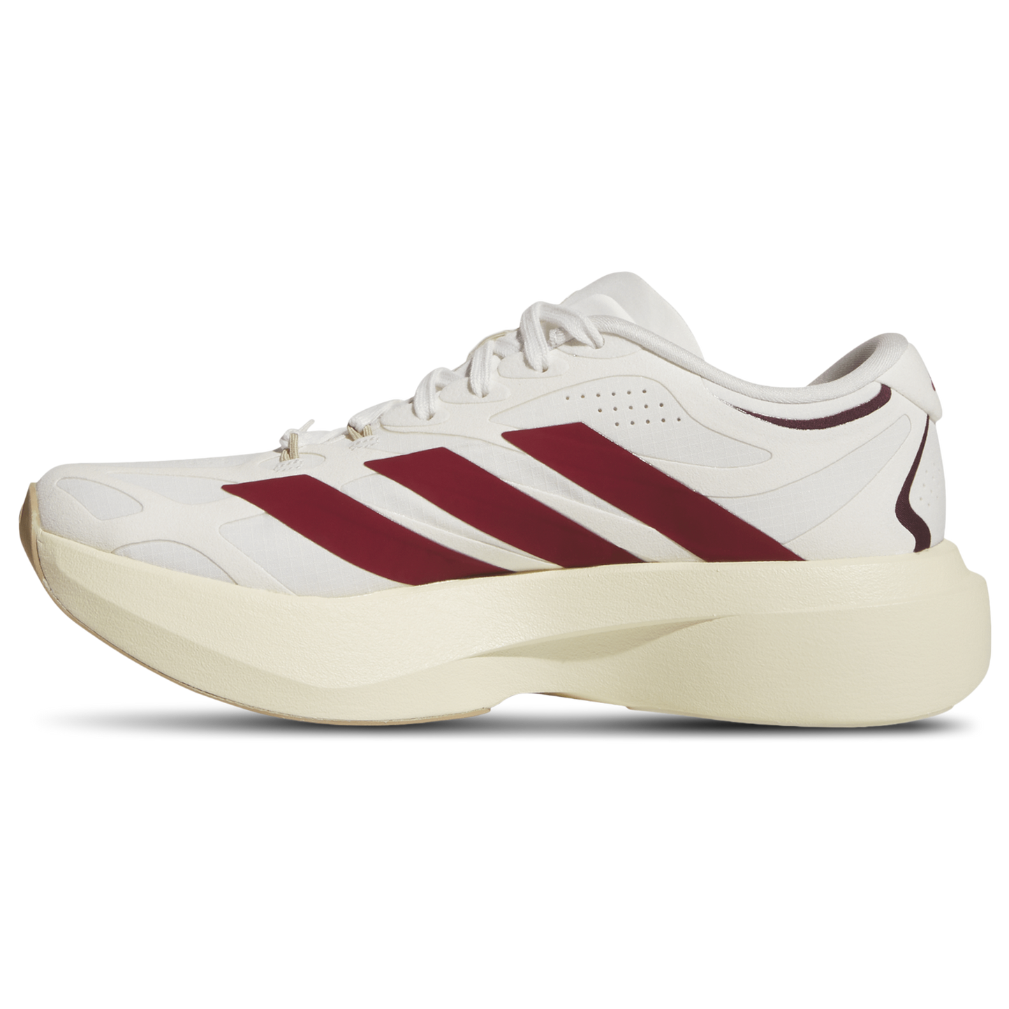 adidas adizero Evo SL Exo Suede - Women's - Core White/Team Victory Red/Cream White