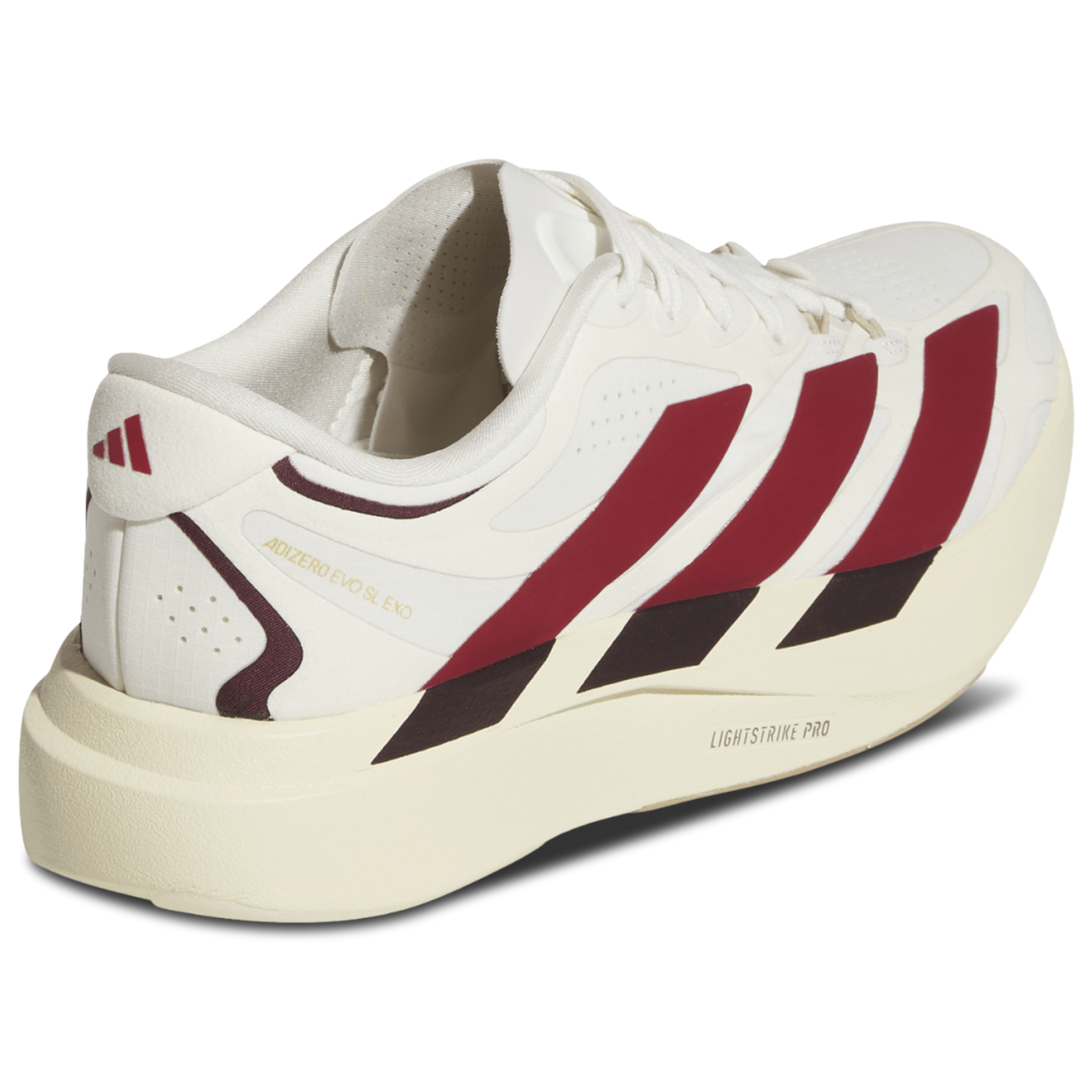 adidas adizero Evo SL Exo Suede - Women's - Core White/Team Victory Red/Cream White