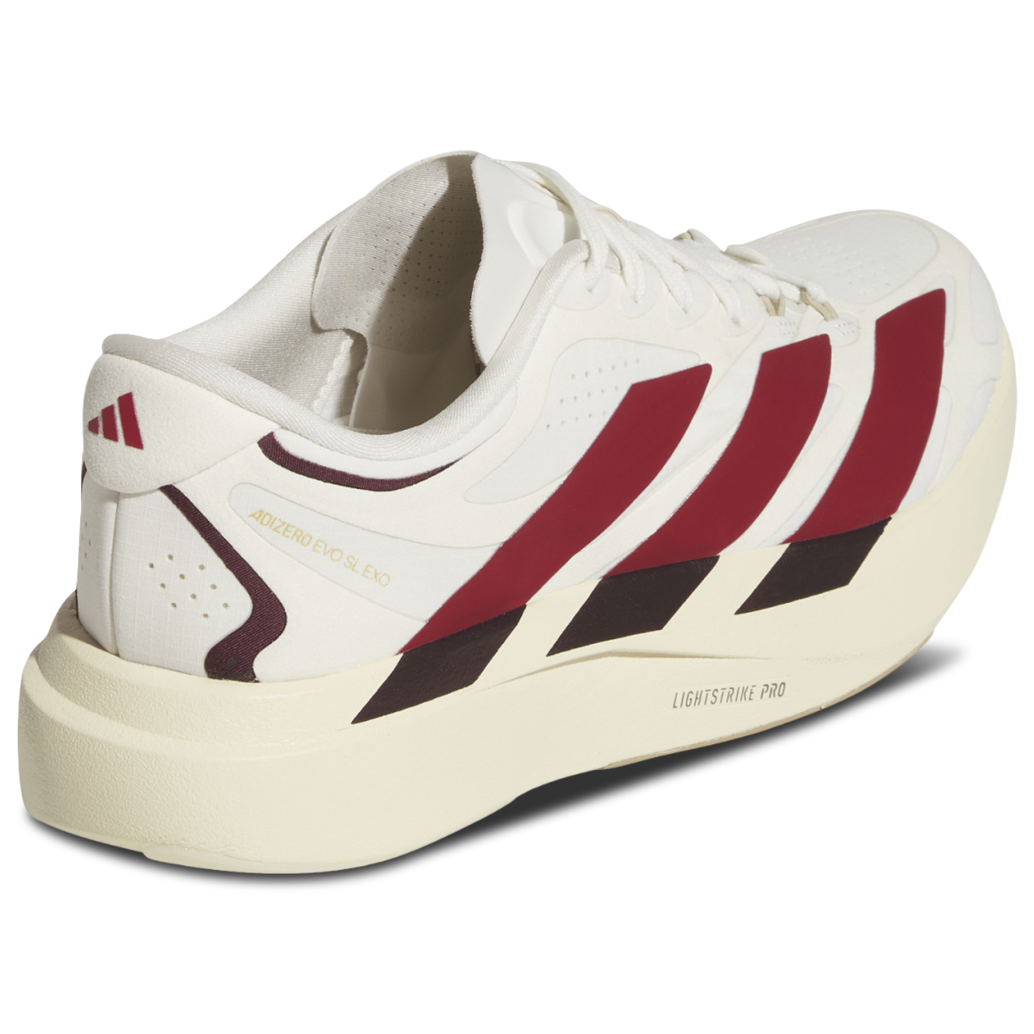 adidas adizero Evo SL Exo Suede - Women's - Core White/Team Victory Red/Cream White