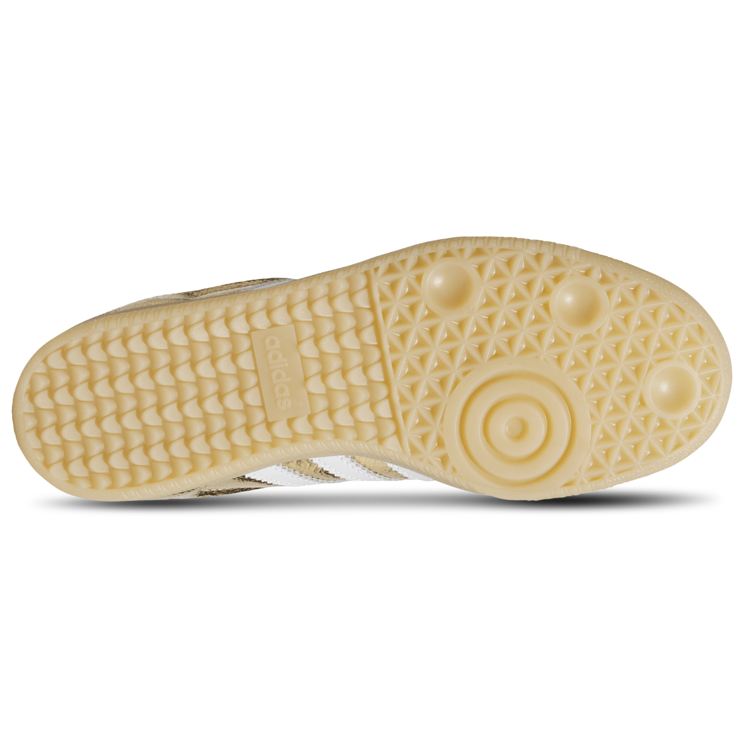adidas Samba OG Cracked Metallic - Women's - Gold Metallic/White