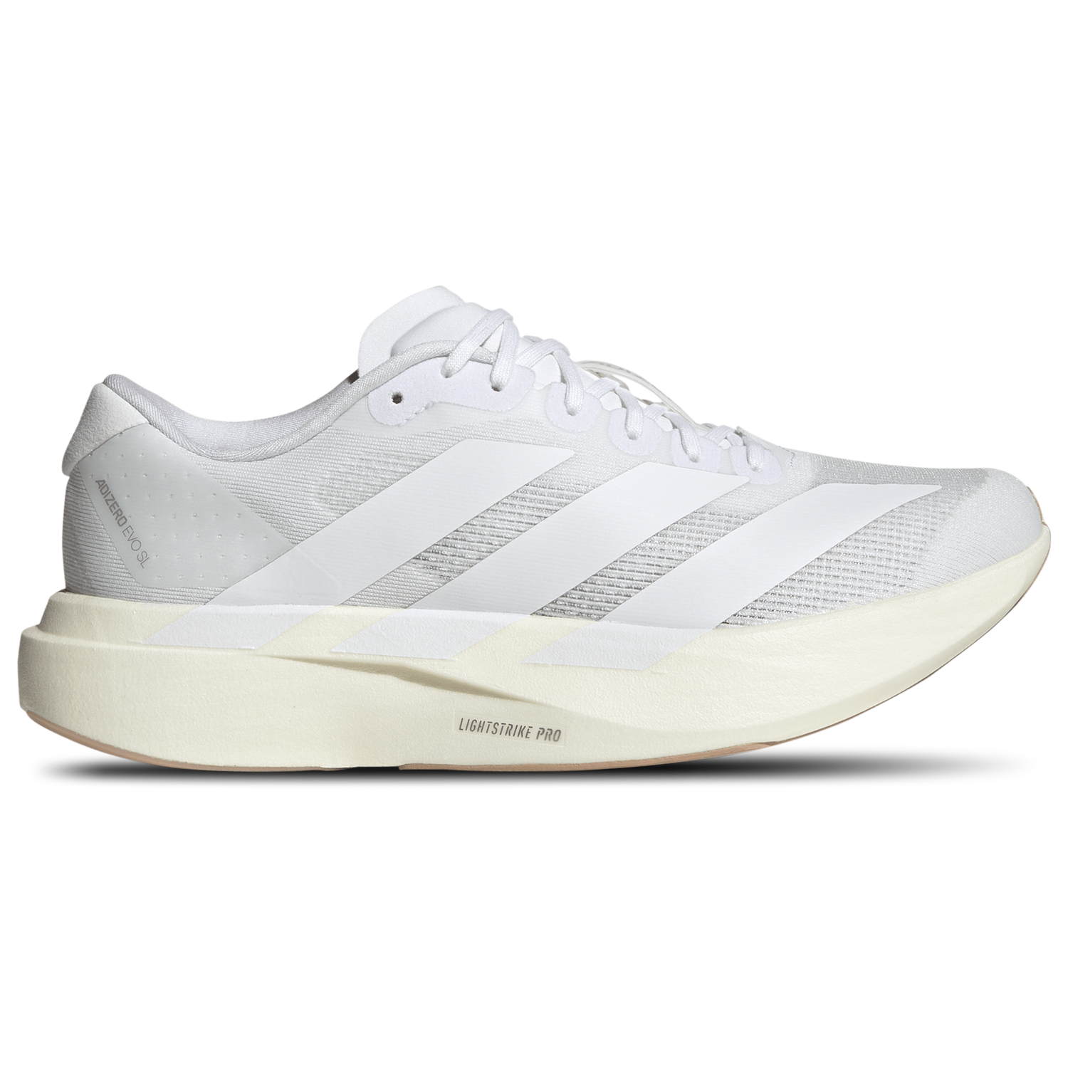 adidas Adizero Evo SL - Women's - Ftwr White/Ftwr White/Warm Sandstone