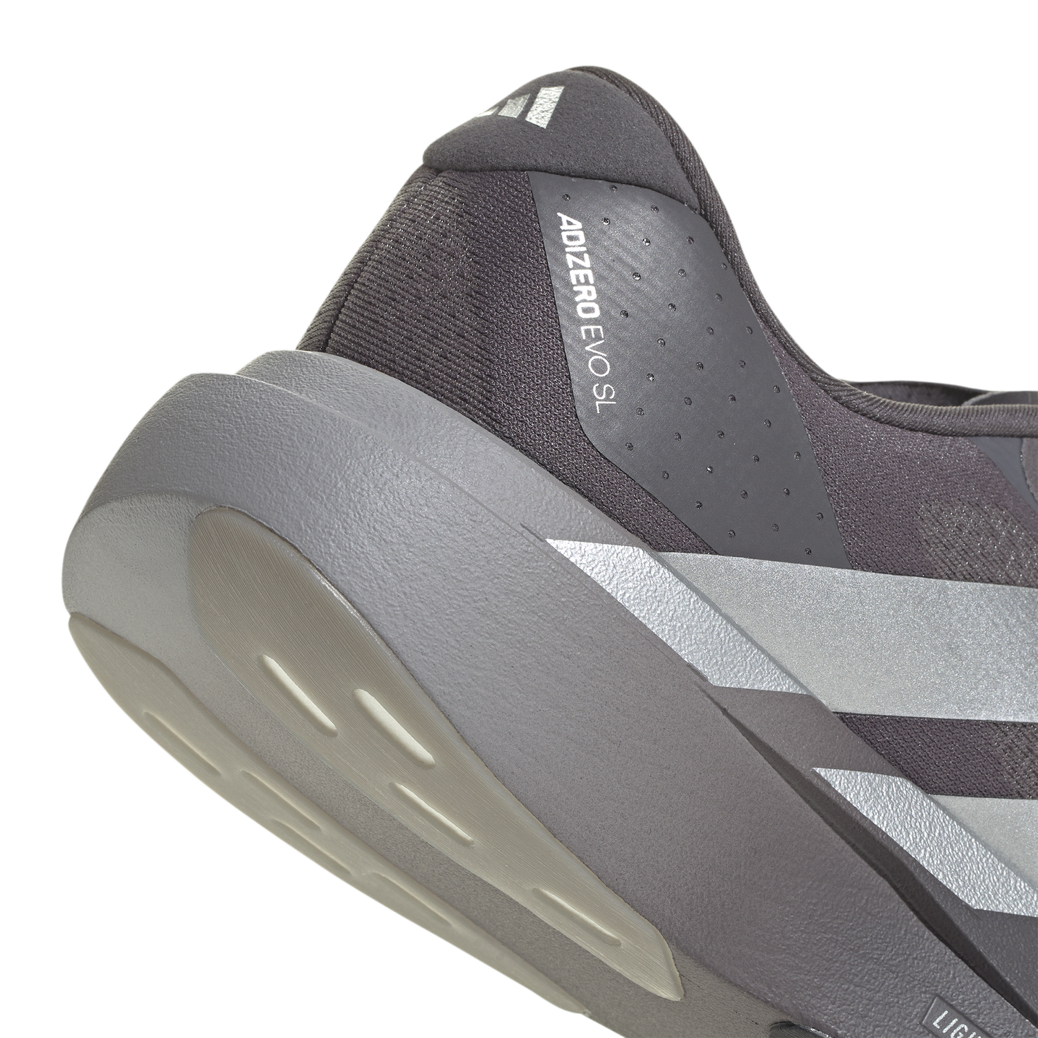 adidas Adizero Evo SL - Men's - Light Granite/Silver Metallic/Grey Strata