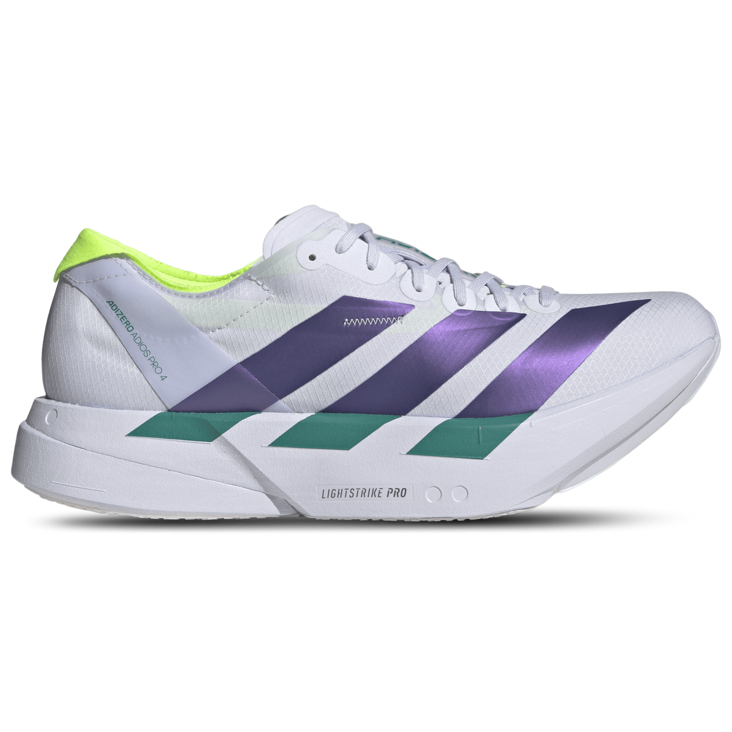 adidas adizero adios Pro 4 - Men's - Frozen Purple/Solar Purple/Signal Green