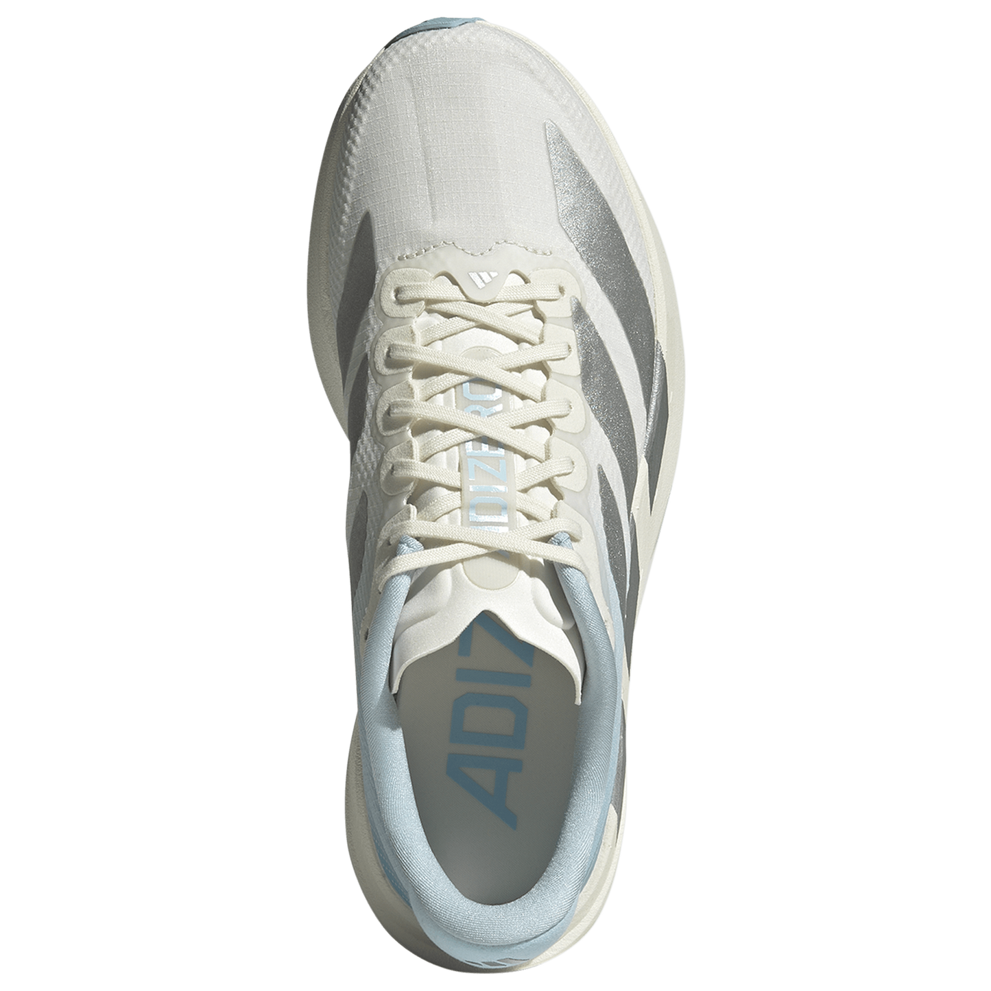 adidas adizero Evo SL Woven - Women's - Off White/Silver Met/Icey Blue
