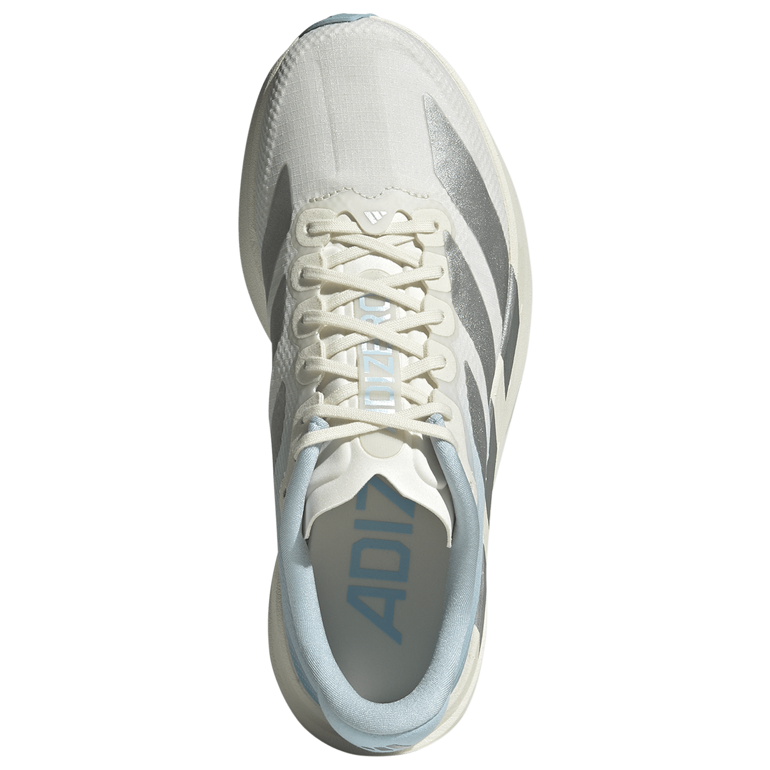 adidas adizero Evo SL Woven - Women's - Off White/Silver Met/Icey Blue