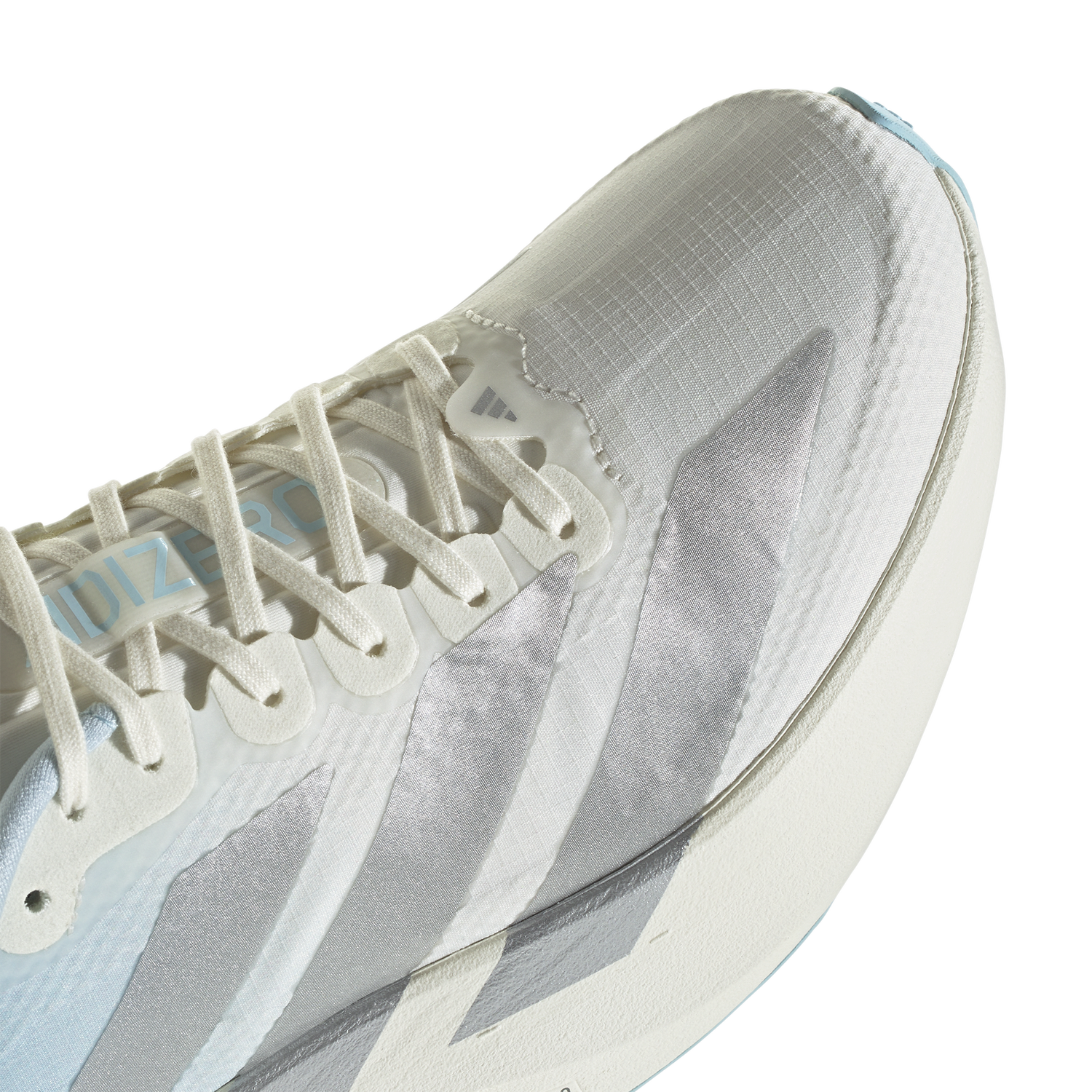 adidas adizero Evo SL Woven - Women's - Off White/Silver Met/Icey Blue