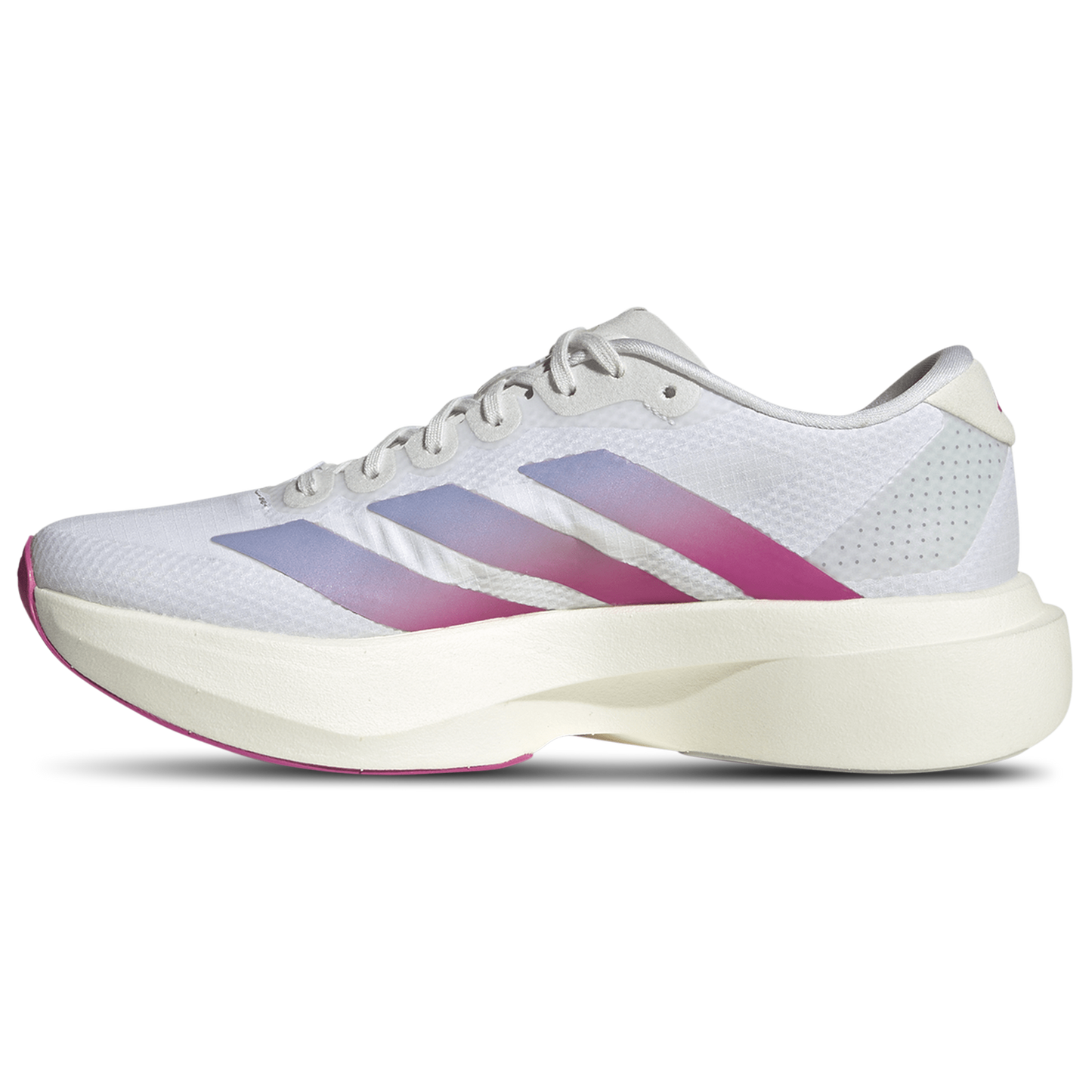 adidas adizero Evo SL Woven - Women's - Footwear White/Lucid Fuchsia/Violet Tone