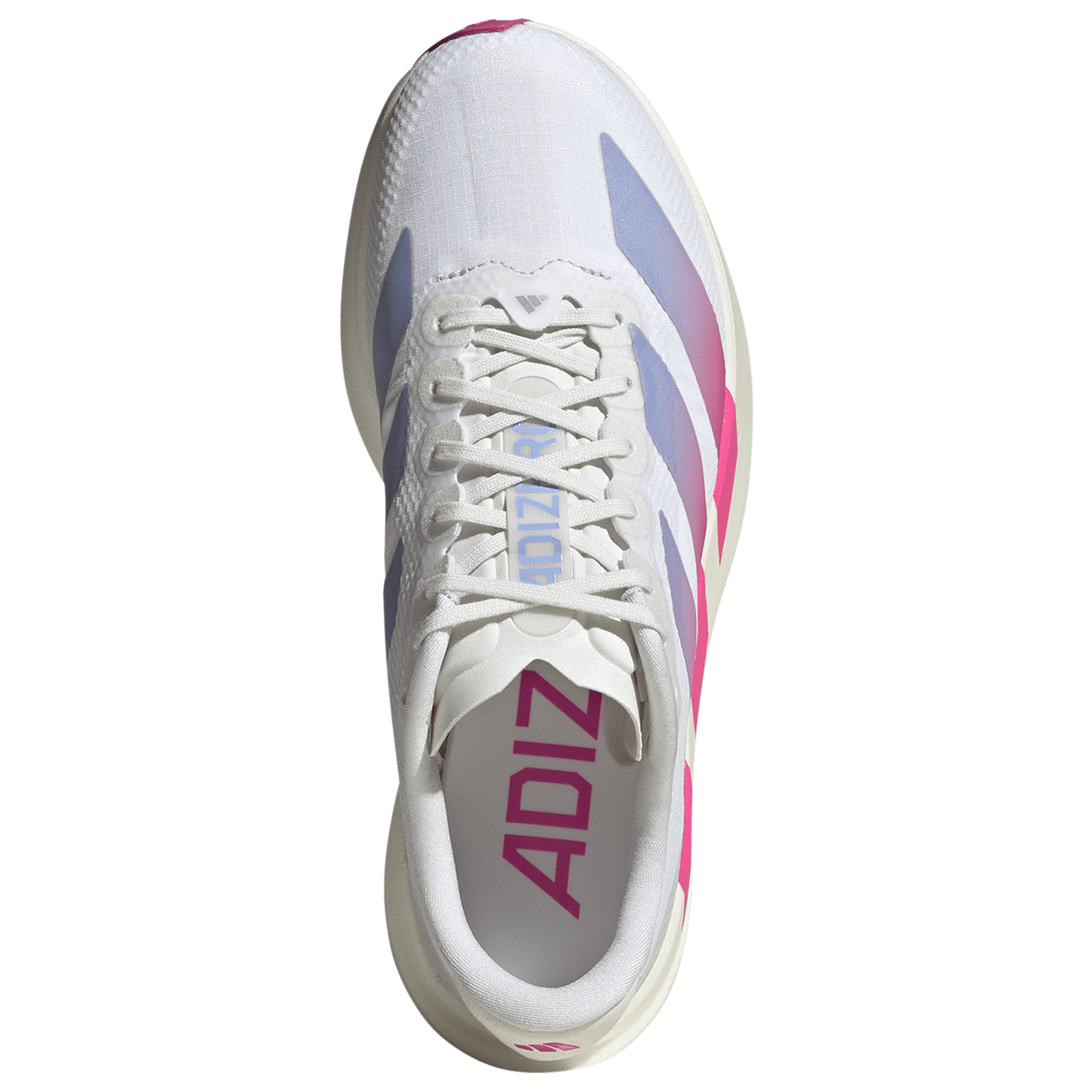 adidas adizero Evo SL Woven - Women's - Footwear White/Lucid Fuchsia/Violet Tone