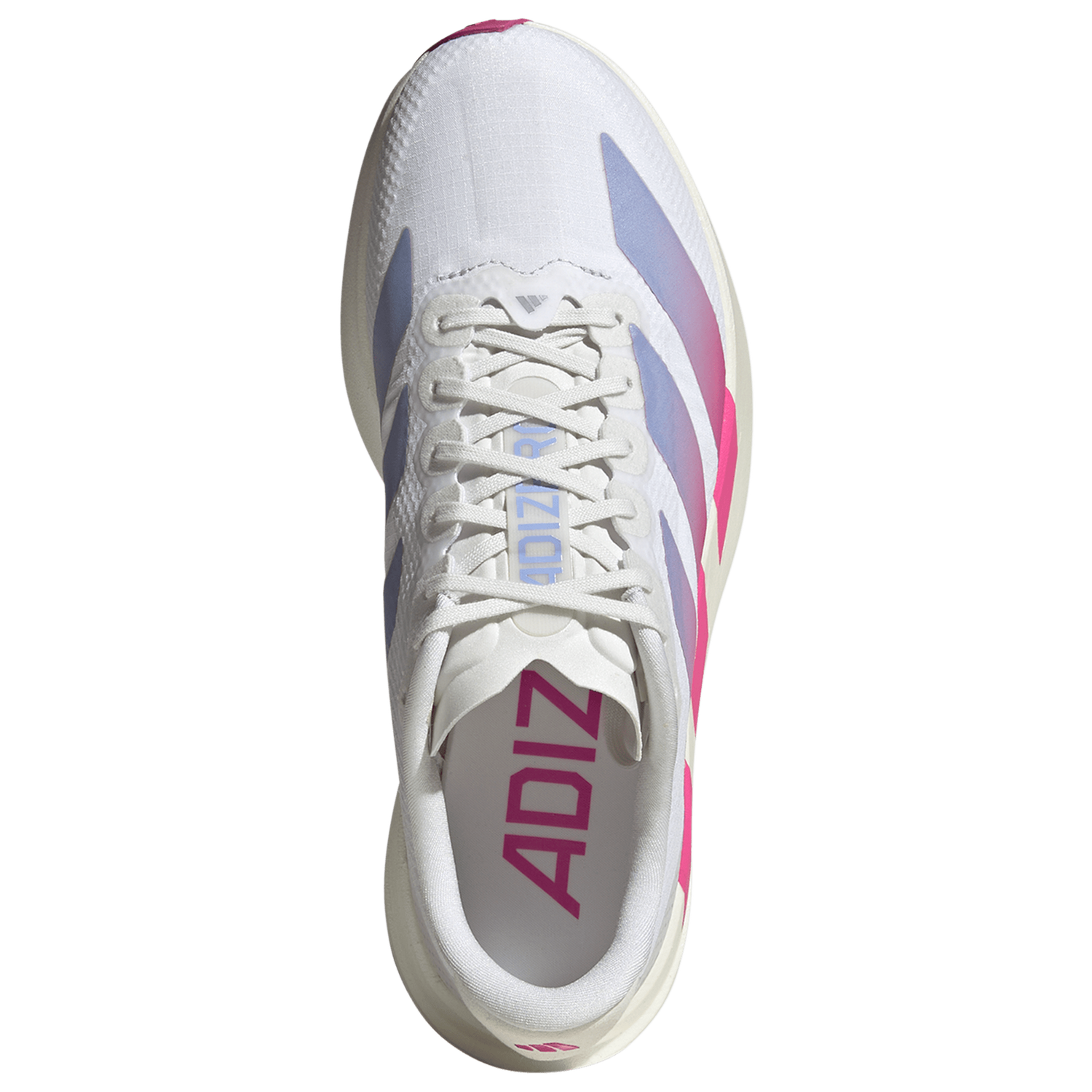 adidas adizero Evo SL Woven - Women's - Footwear White/Lucid Fuchsia/Violet Tone