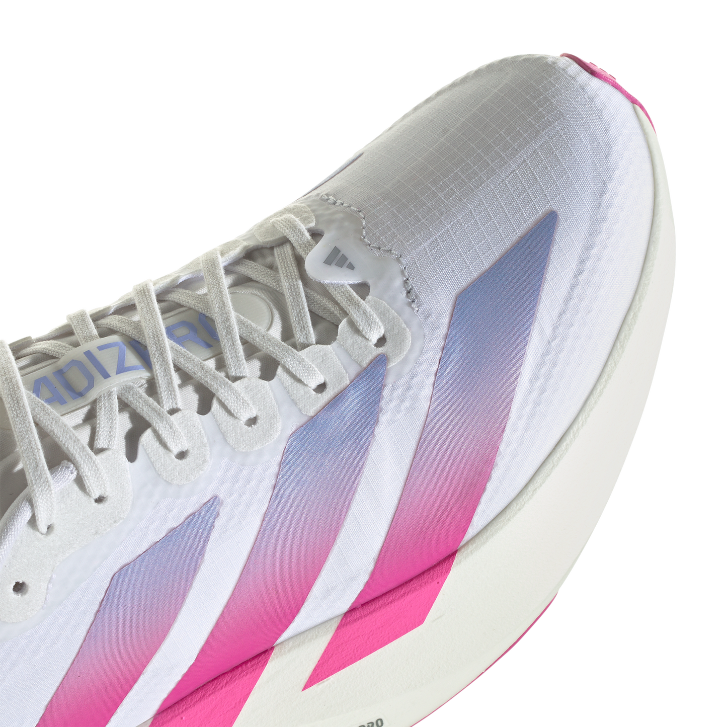 adidas adizero Evo SL Woven - Women's - Footwear White/Lucid Fuchsia/Violet Tone
