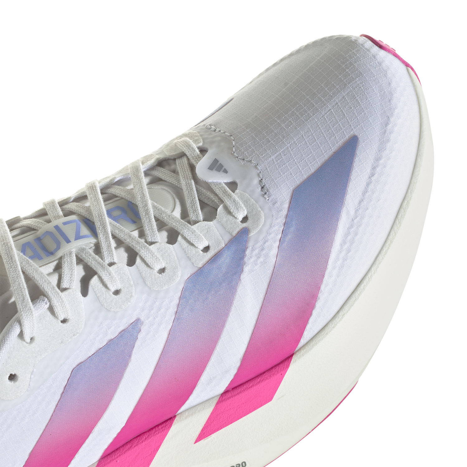 adidas adizero Evo SL Woven - Women's - Footwear White/Lucid Fuchsia/Violet Tone