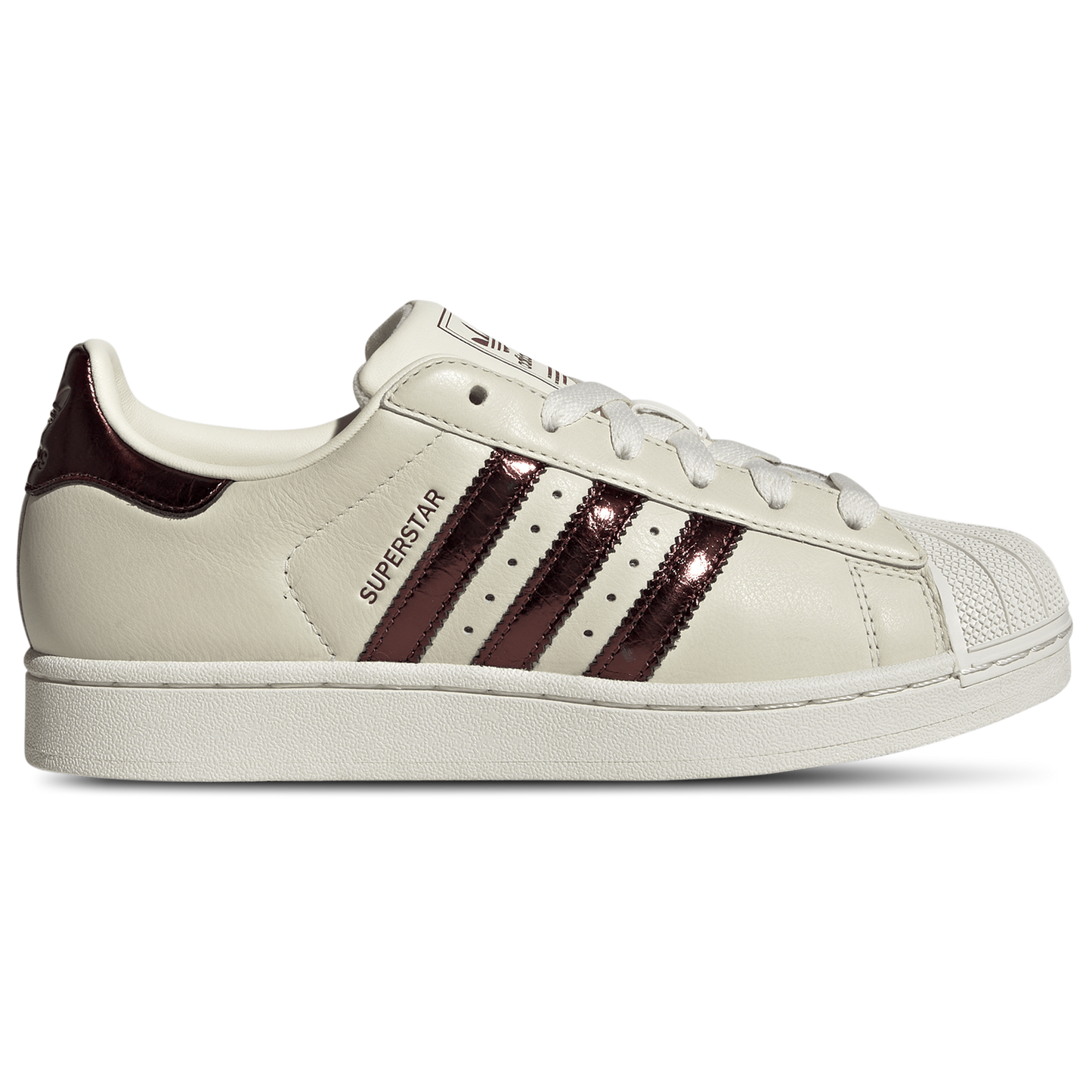 adidas Originals Superstar II - Women's - Maroon/Off White/Gold Met