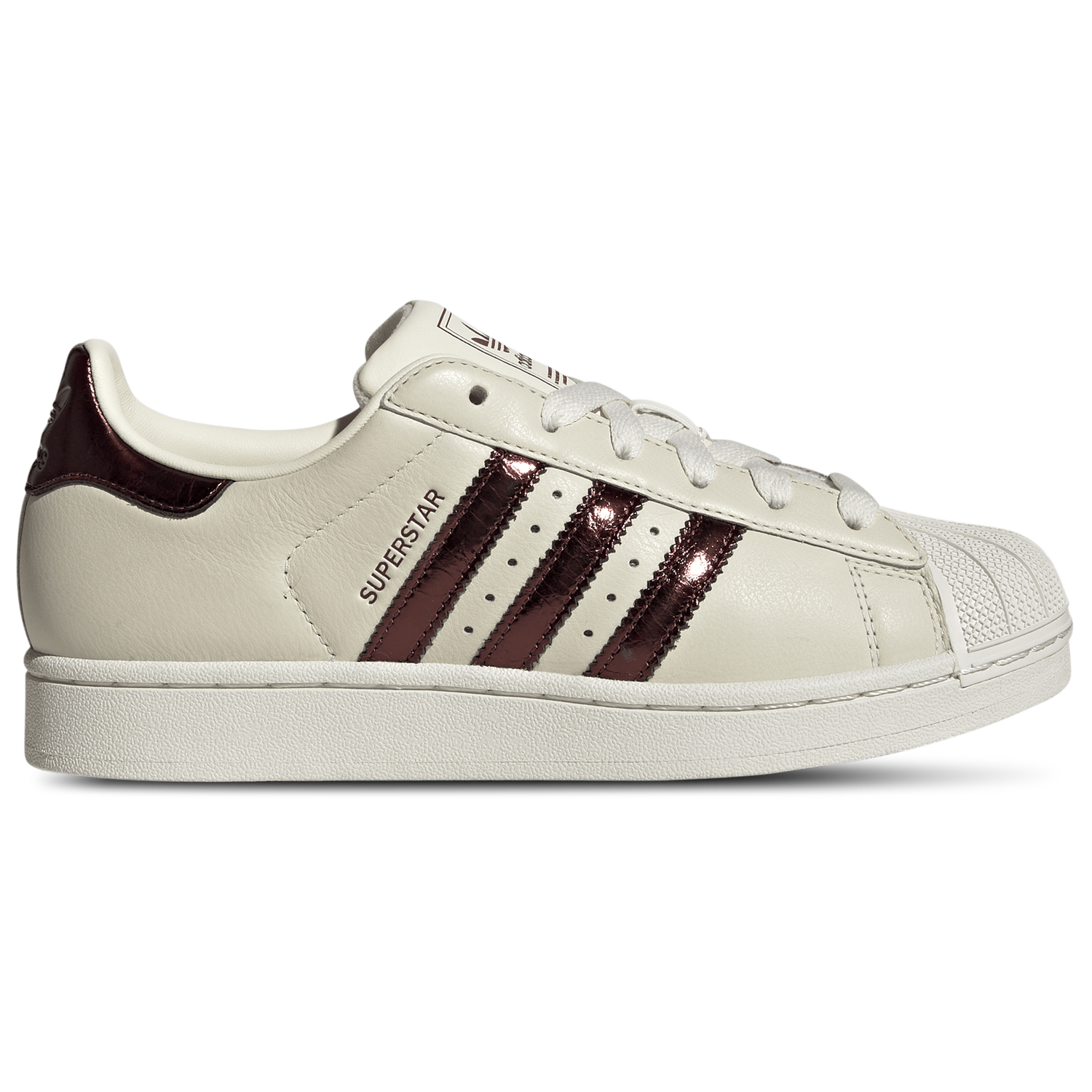 adidas Originals Superstar II - Women's - Maroon/Off White/Gold Met