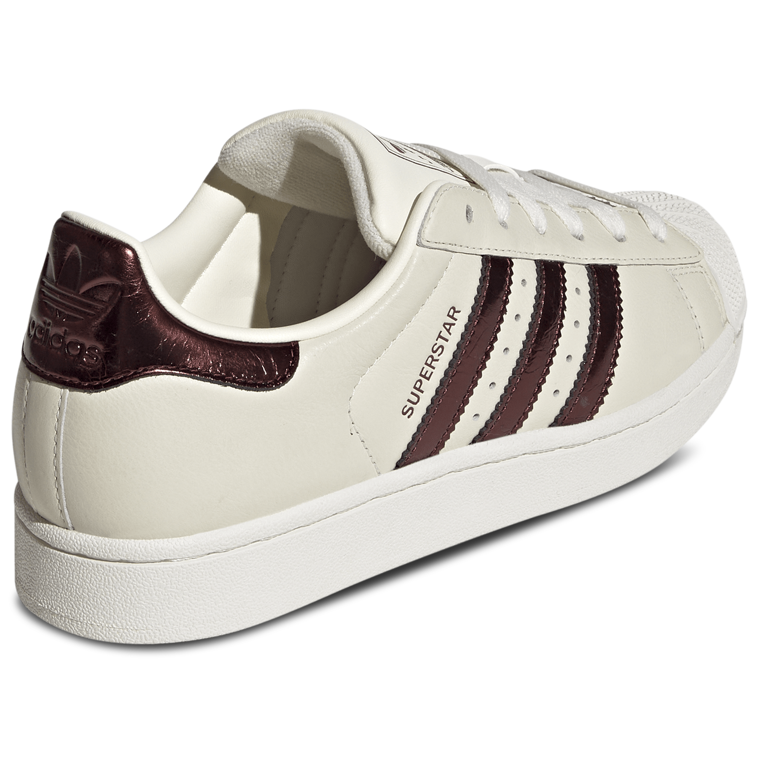adidas Originals Superstar II - Women's - Maroon/Off White/Gold Met