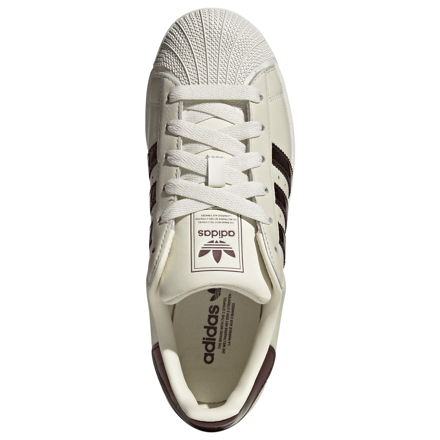 adidas Originals Superstar II - Women's - Maroon/Off White/Gold Met