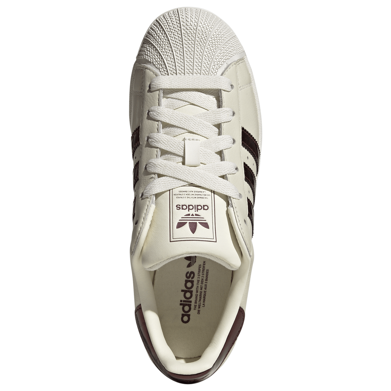 adidas Originals Superstar II - Women's - Maroon/Off White/Gold Met