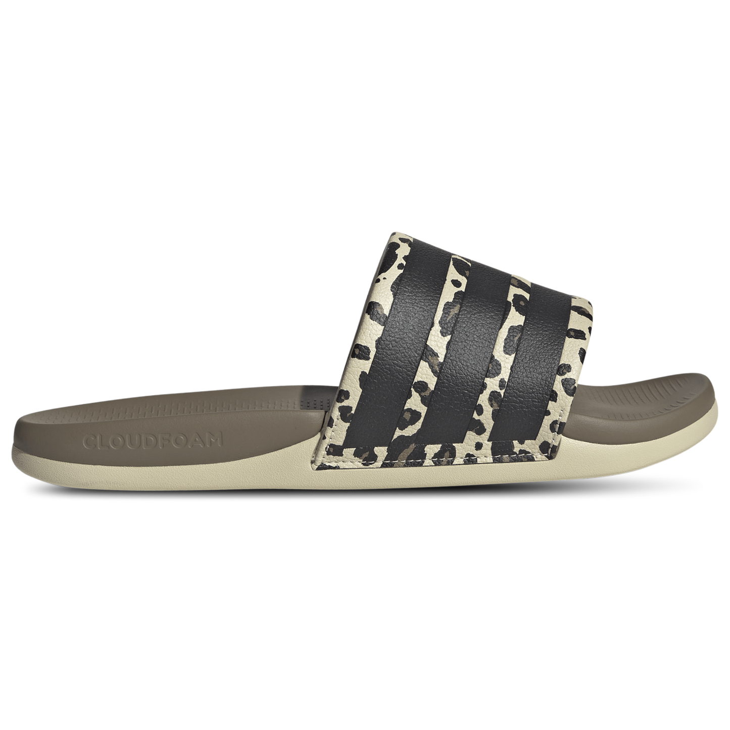 adidas adilette Comfort 2.0 Slides - Men's - Crystal Linen/Crystal Linen/Core Black