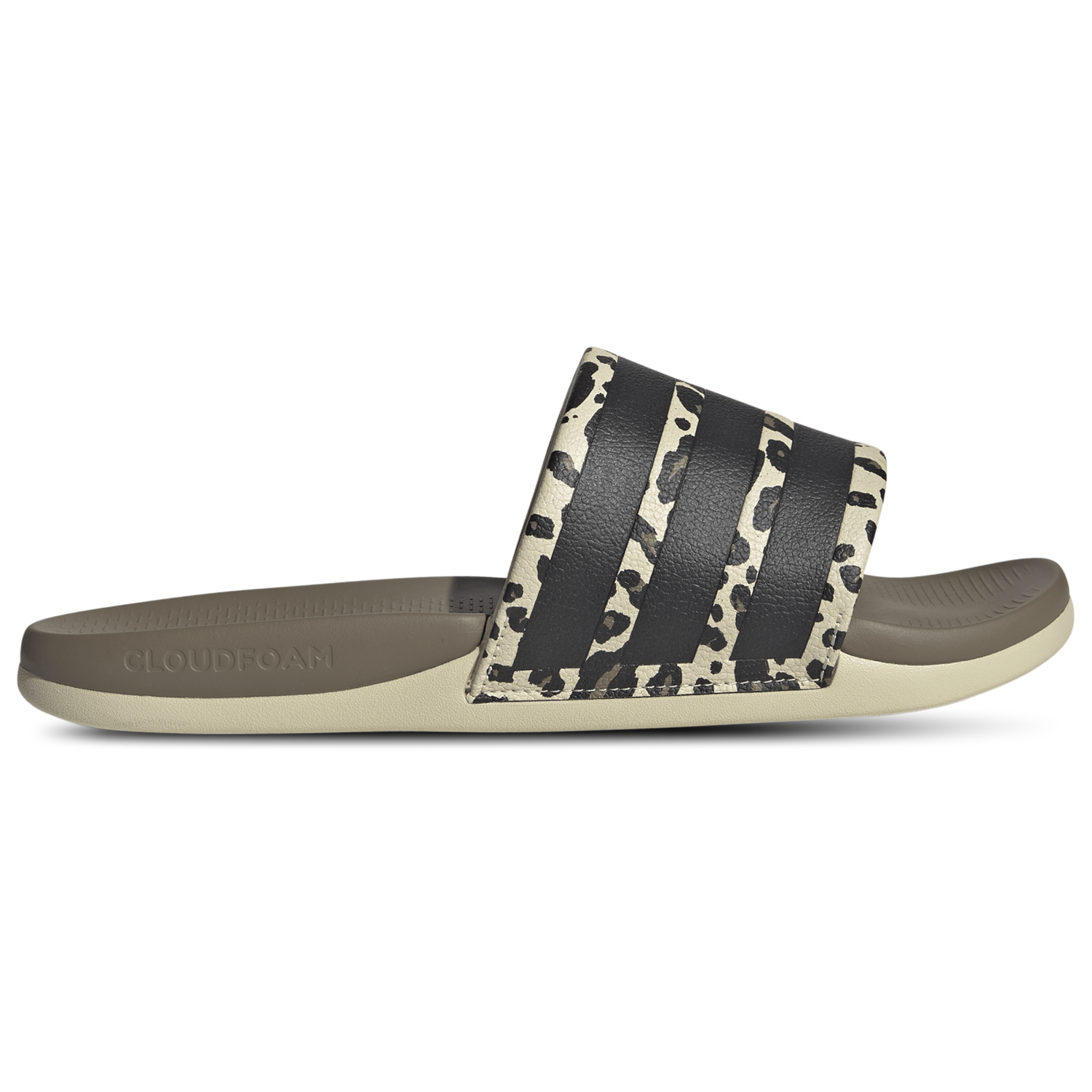 adidas adilette Comfort 2.0 Slides - Men's - Crystal Linen/Crystal Linen/Core Black