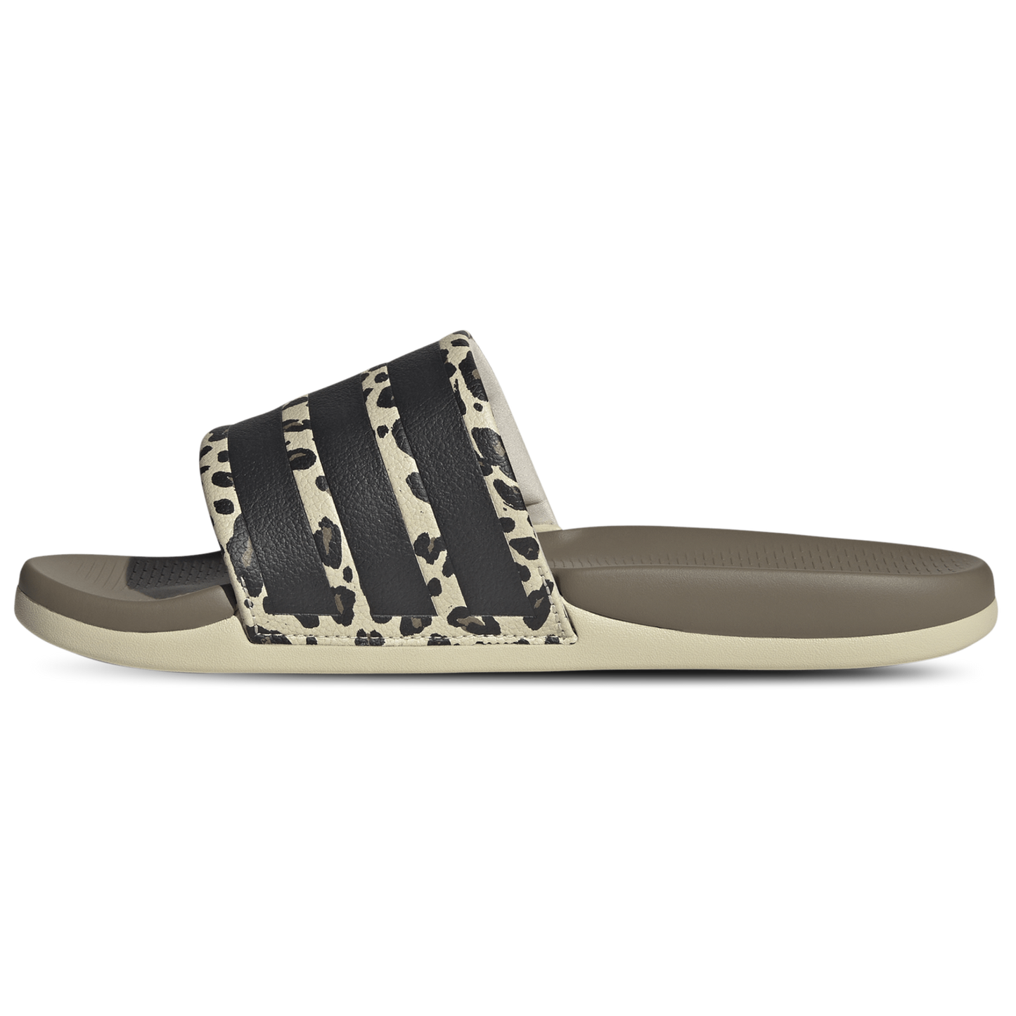adidas adilette Comfort 2.0 Slides - Men's - Crystal Linen/Crystal Linen/Core Black