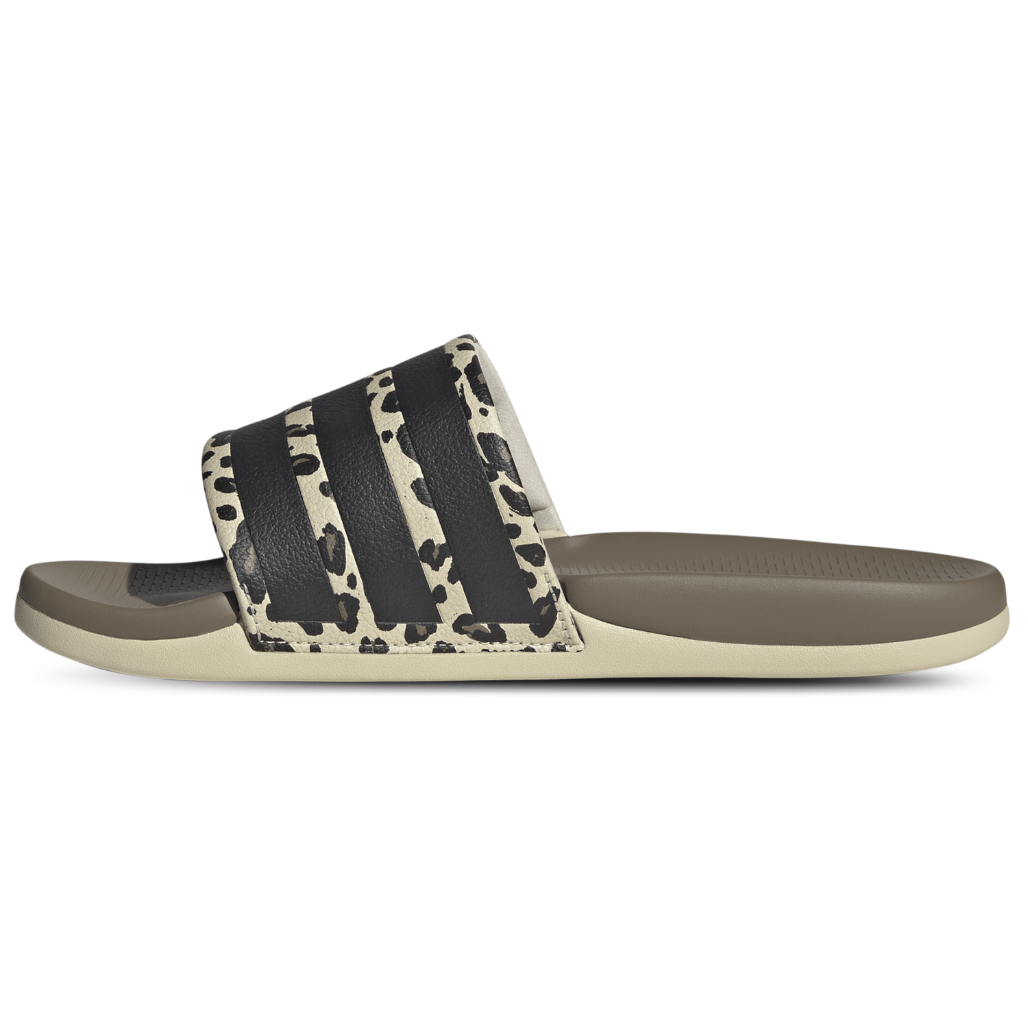 adidas adilette Comfort 2.0 Slides - Men's - Crystal Linen/Crystal Linen/Core Black