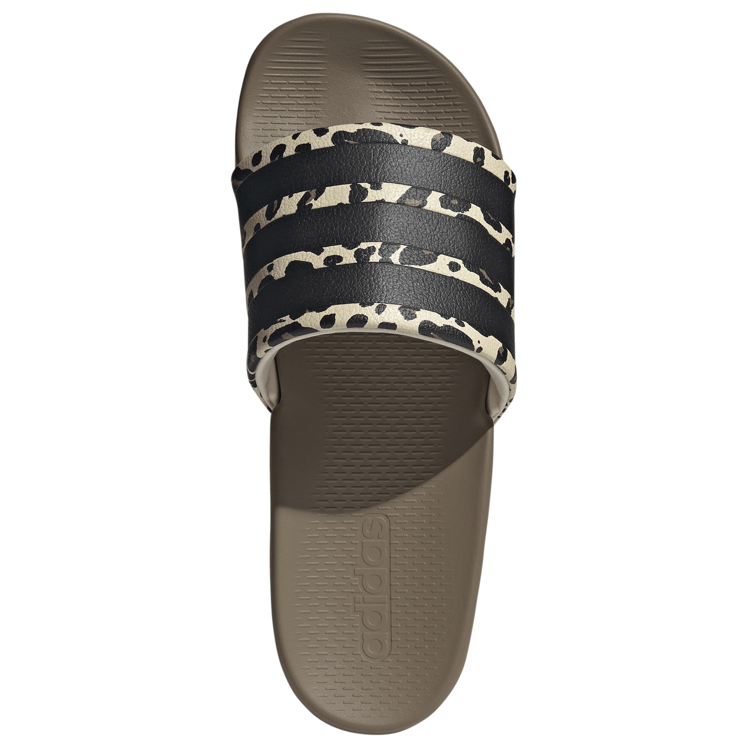 adidas adilette Comfort 2.0 Slides - Men's - Crystal Linen/Crystal Linen/Core Black